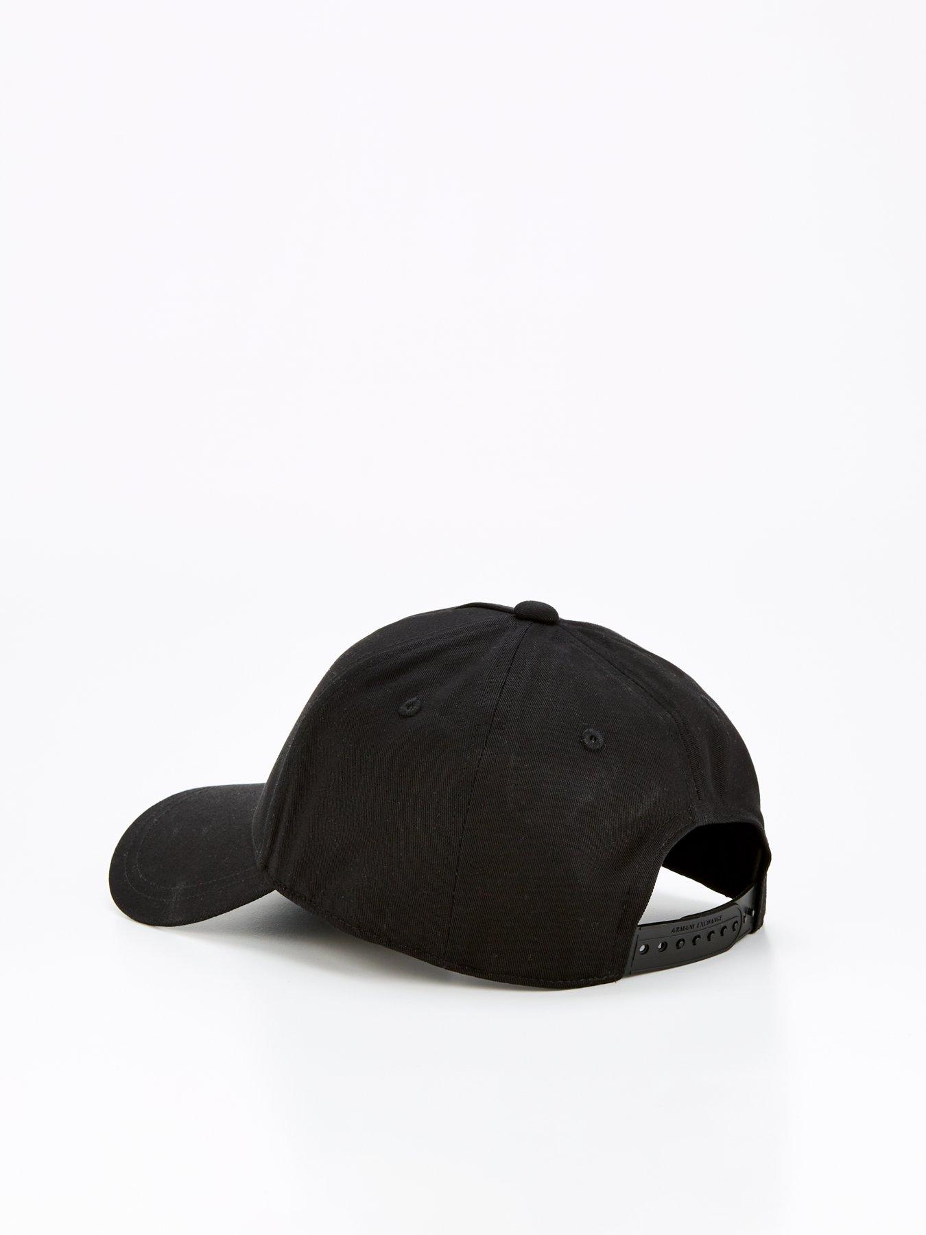 Image 4 of 4 of Armani Exchange Small Logo Baseball Cap - Black/White