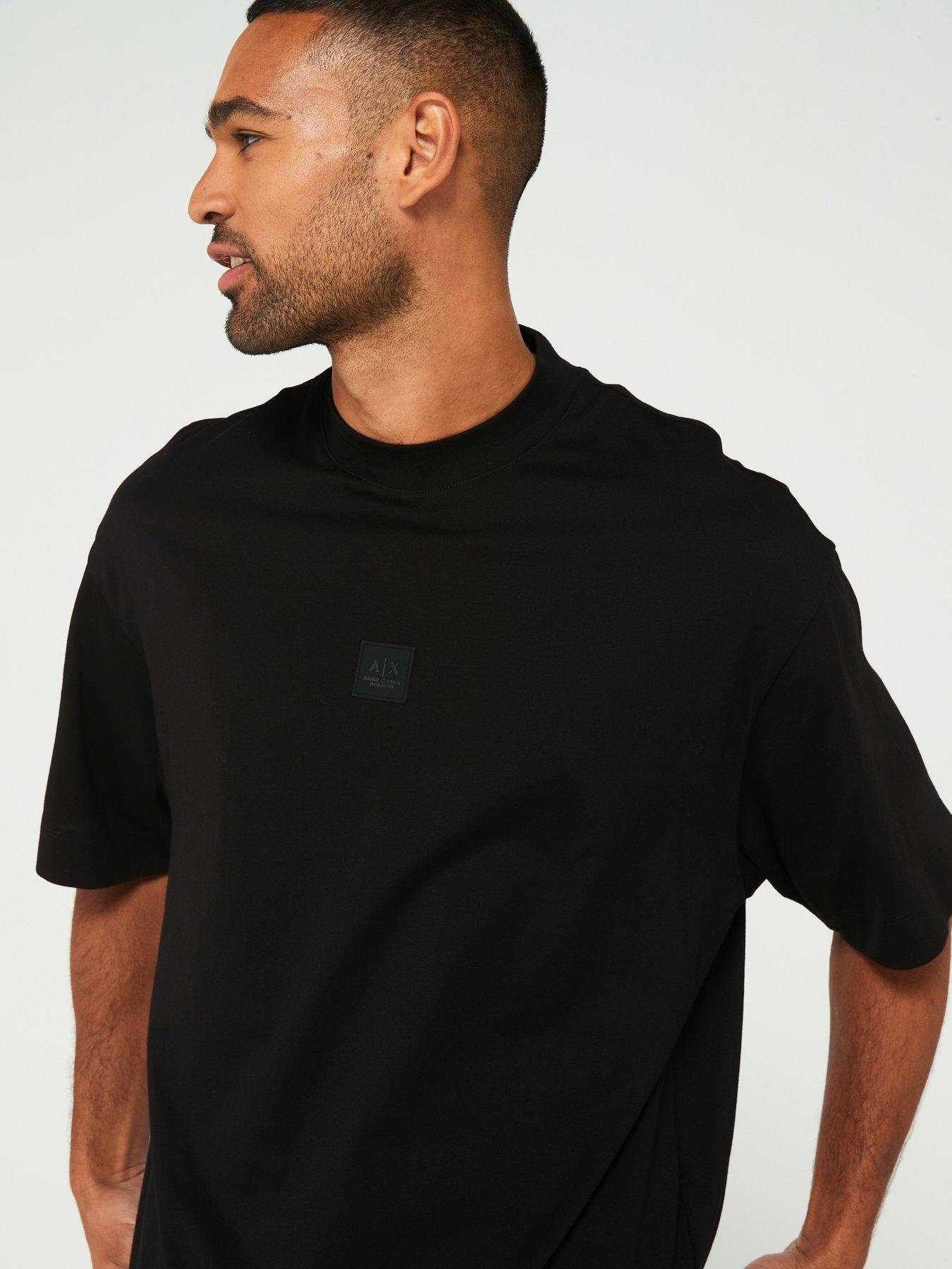 armani-exchange-armani-exchange-black-edition-centre-gold-patch-logo-t-shirt-blackoutfit