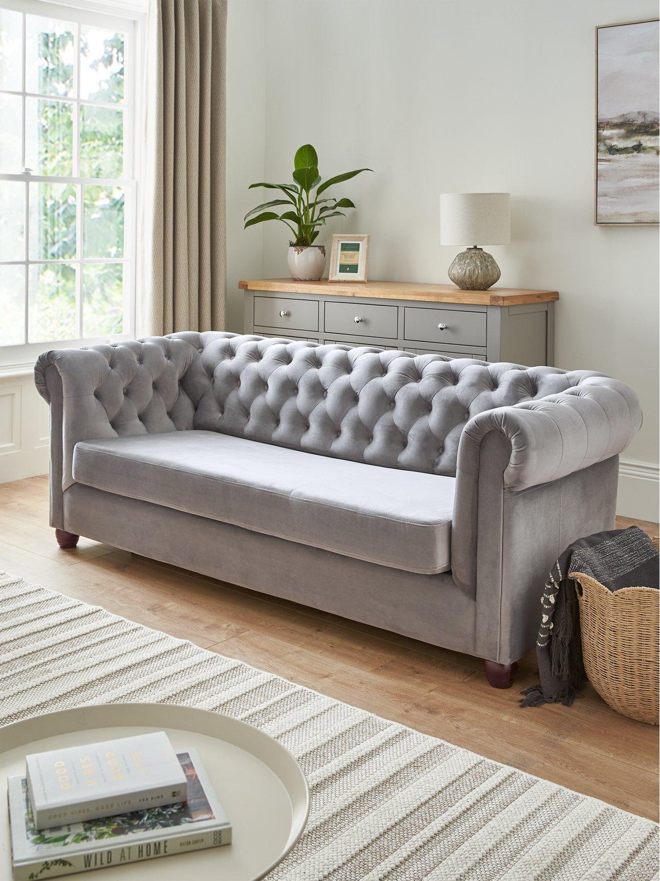 very-home-chester-fabric-sofa-bedfront