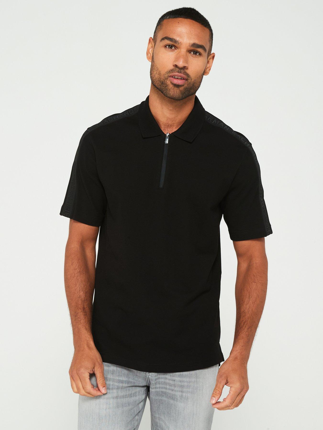 armani-exchange-armani-exchange-regular-fit-shoulder-tape-zip-polo-shirt-black