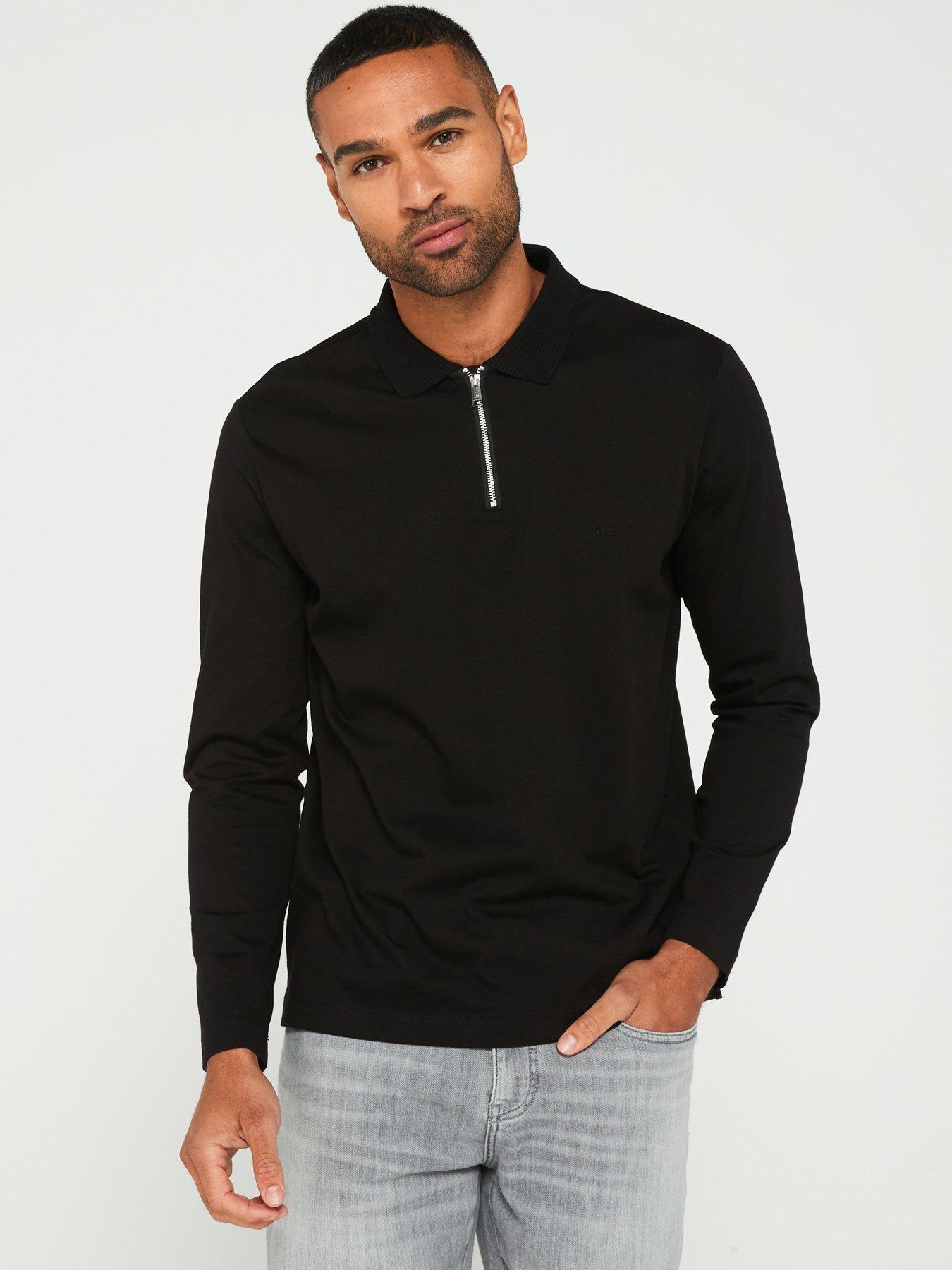 armani-exchange-armani-exchange-black-edition-14-knitted-polo-shirt-blackfront