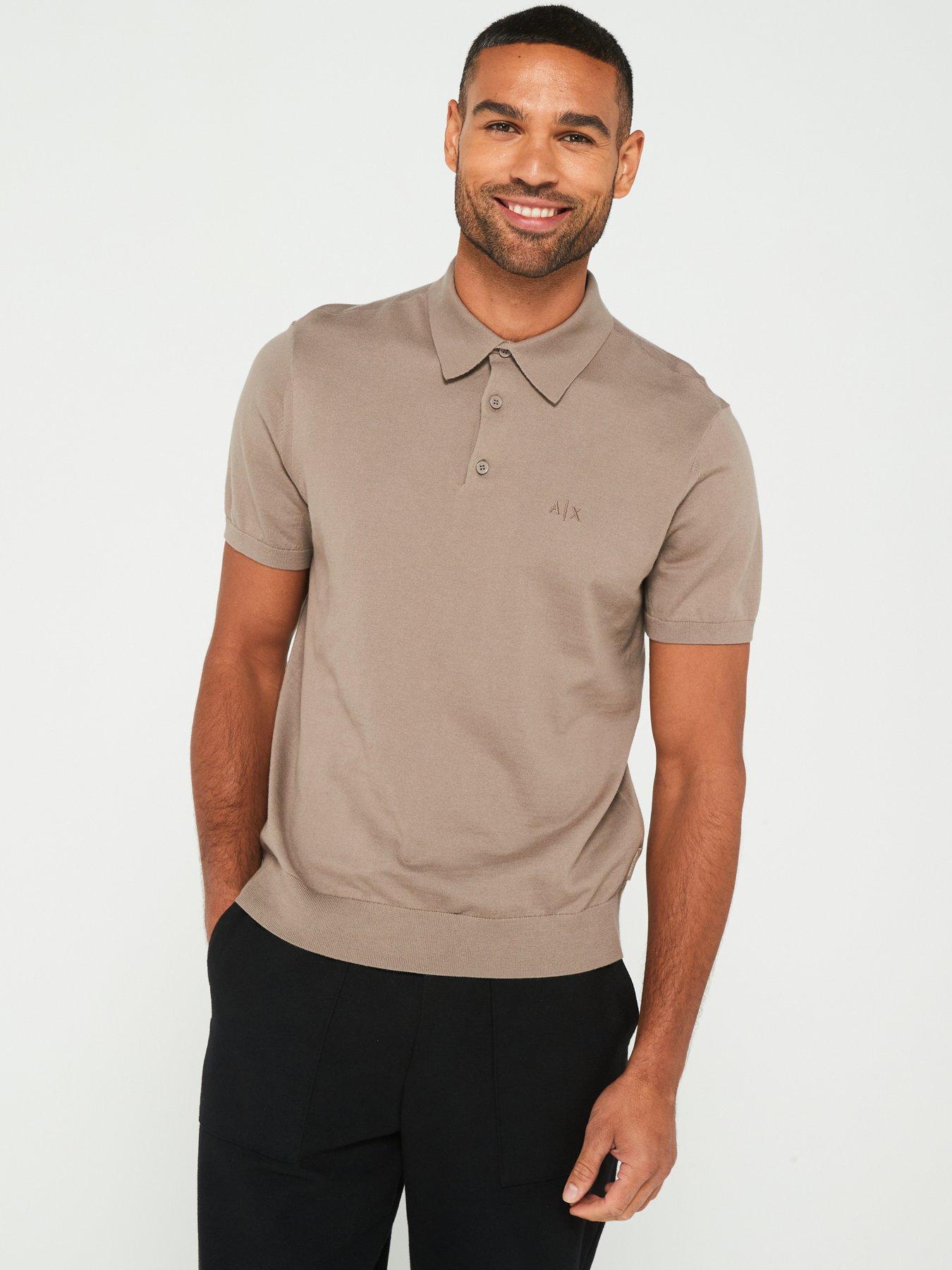 armani-exchange-armani-exchange-knitted-polo-shirt-light-brownfront