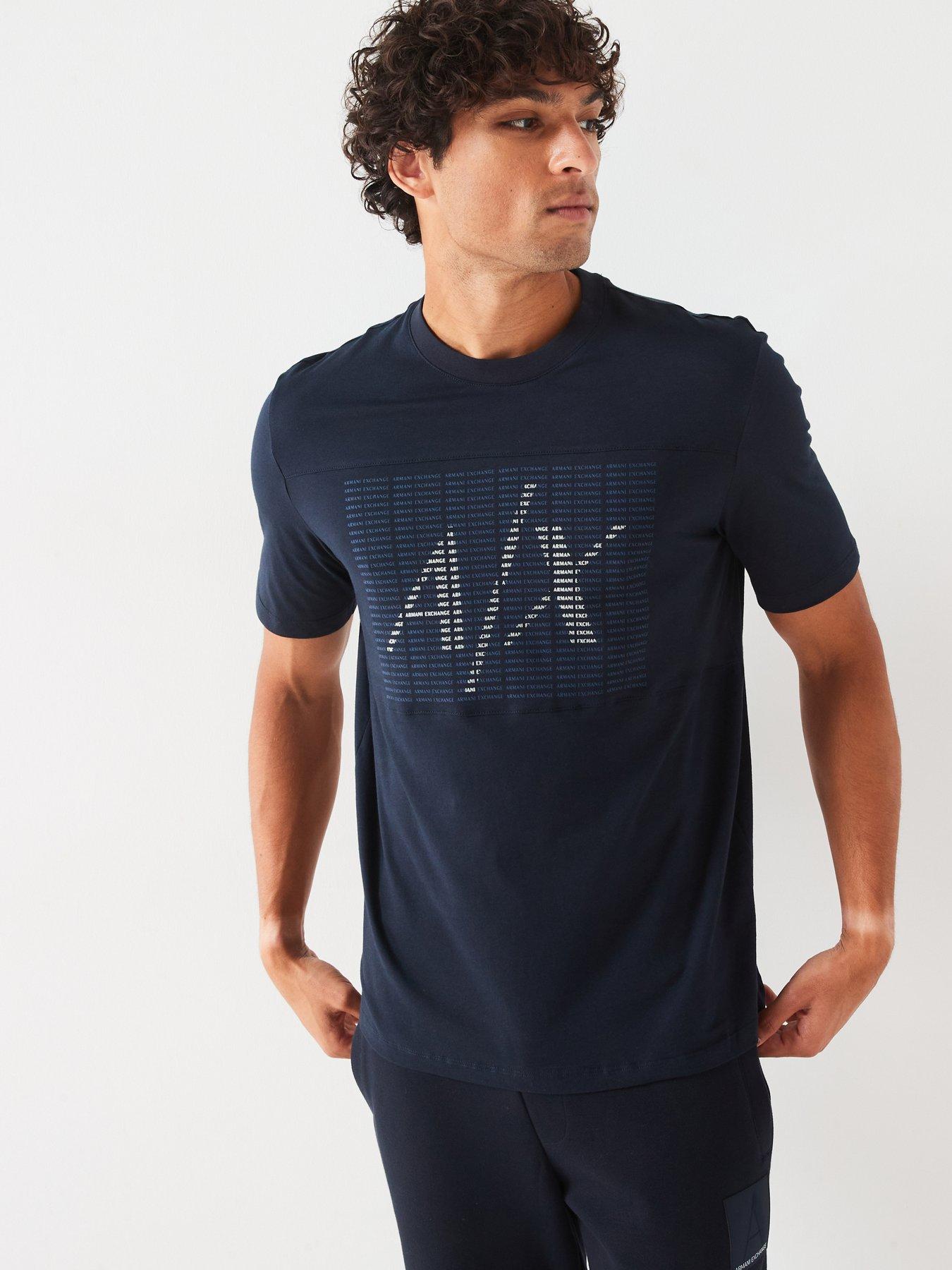 armani-exchange-regular-fit-macro-logo-graphic-t-shirt-navyfront