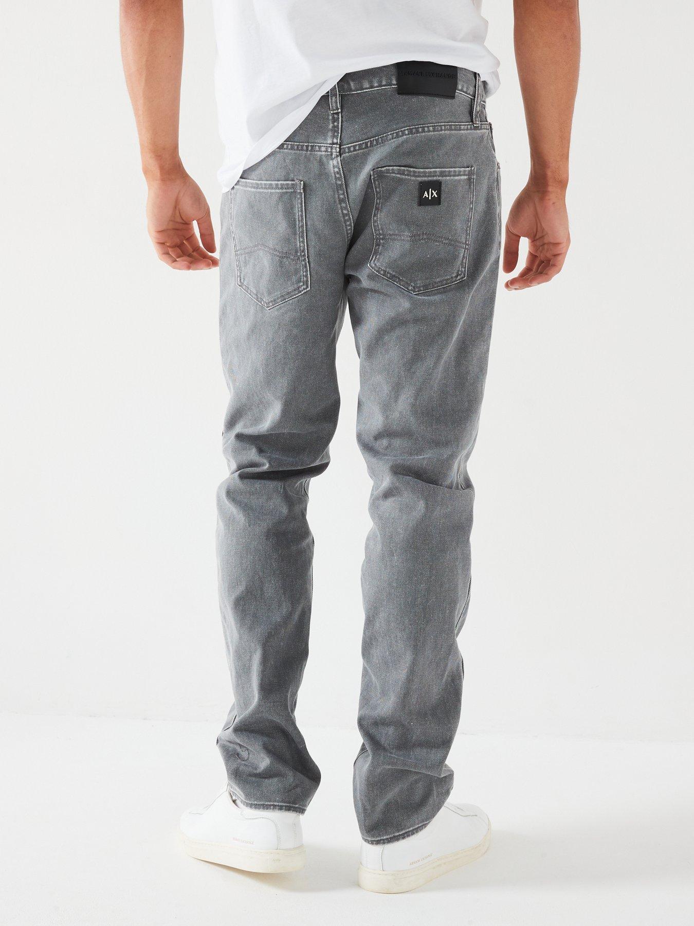 armani-exchange-j13-flat-slim-fit-jeans-greystillFront