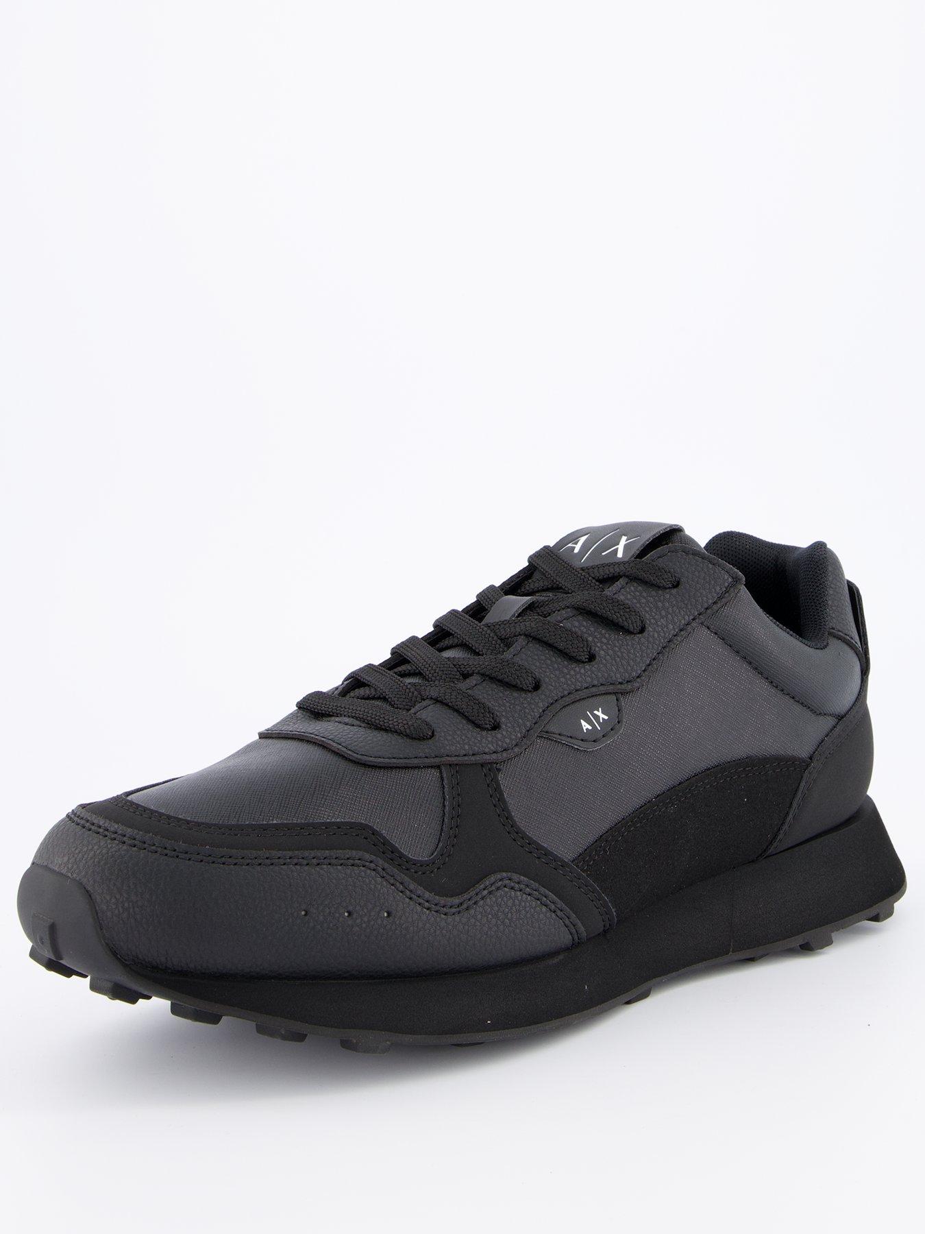 armani-exchange-armani-exchange-leather-lace-runners-blackblackstillFront