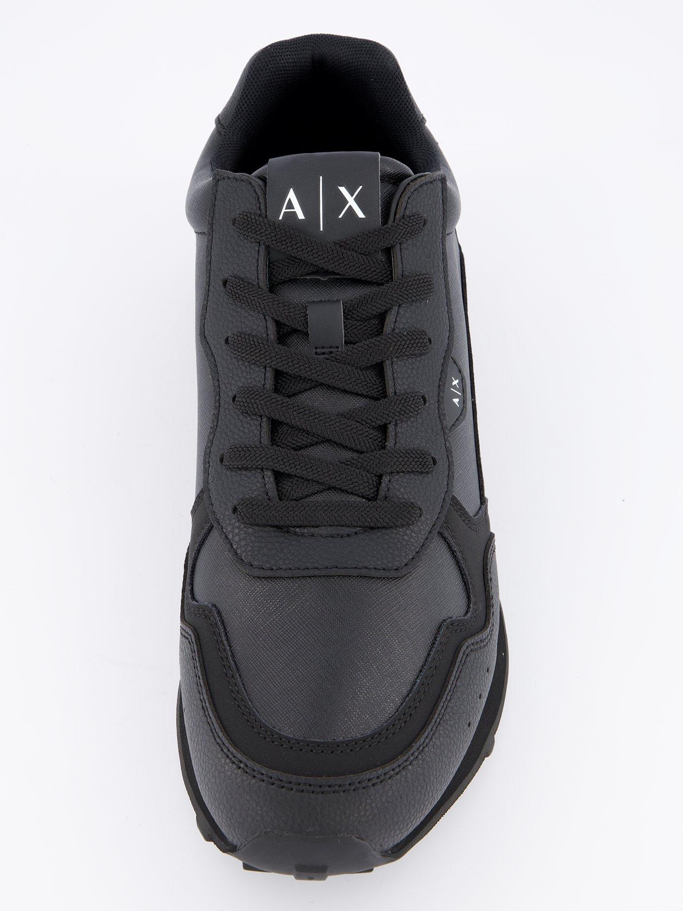 armani-exchange-armani-exchange-leather-lace-runners-blackblackoutfit