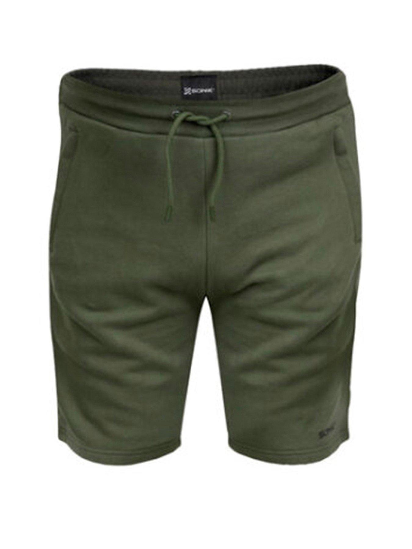 sonik-green-fleece-shorts