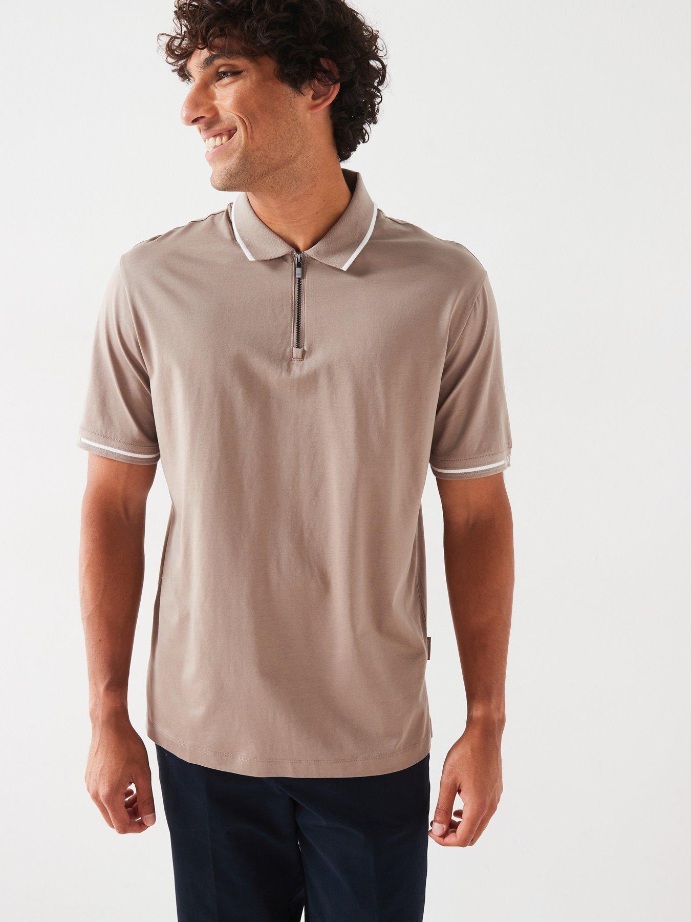 armani-exchange-armani-exchange-regular-fit-cuff-logo-zip-polo-shirt-light-brown