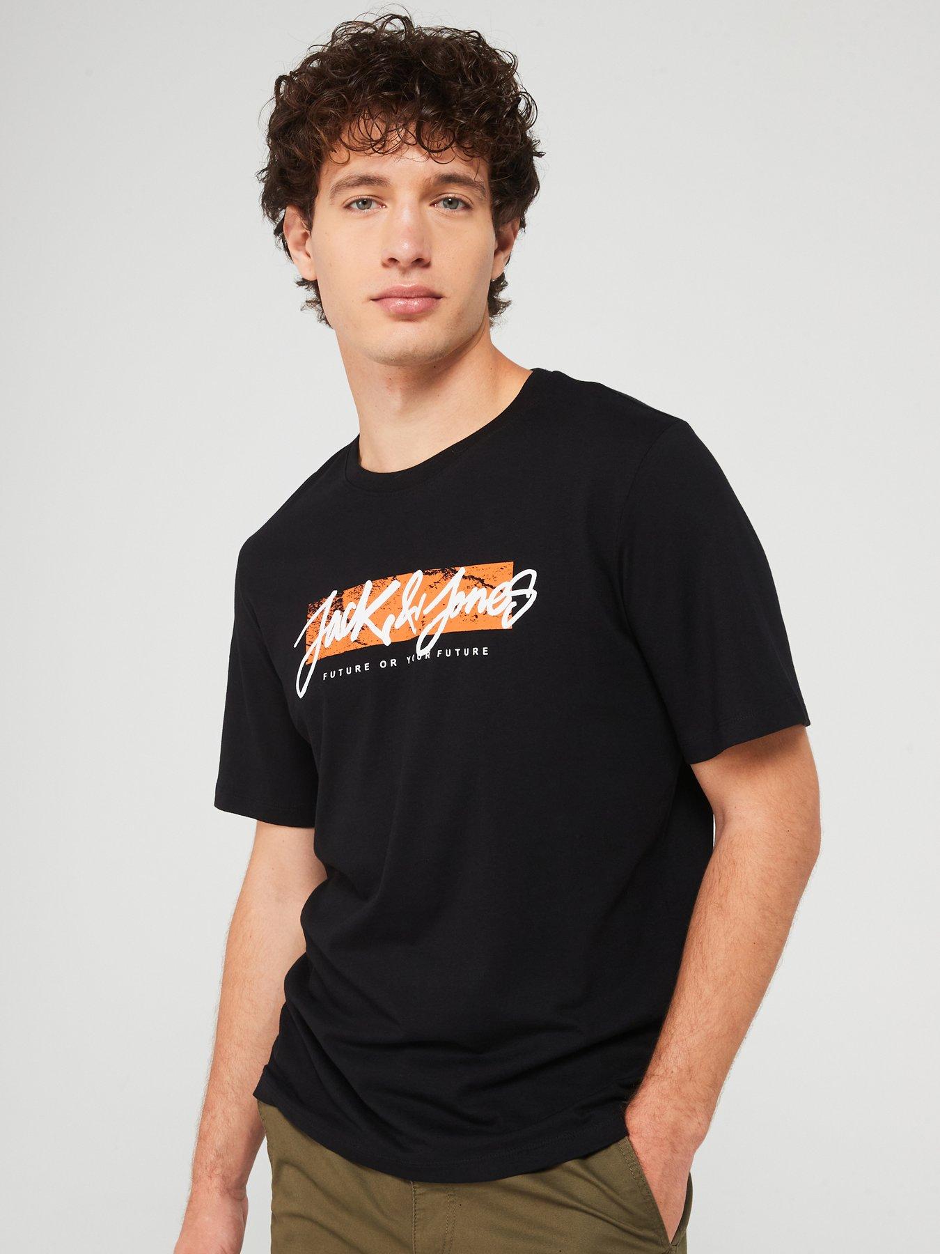 jack-jones-jack-amp-jones-short-sleeve-large-script-logo-regular-fit-t-shirt-black