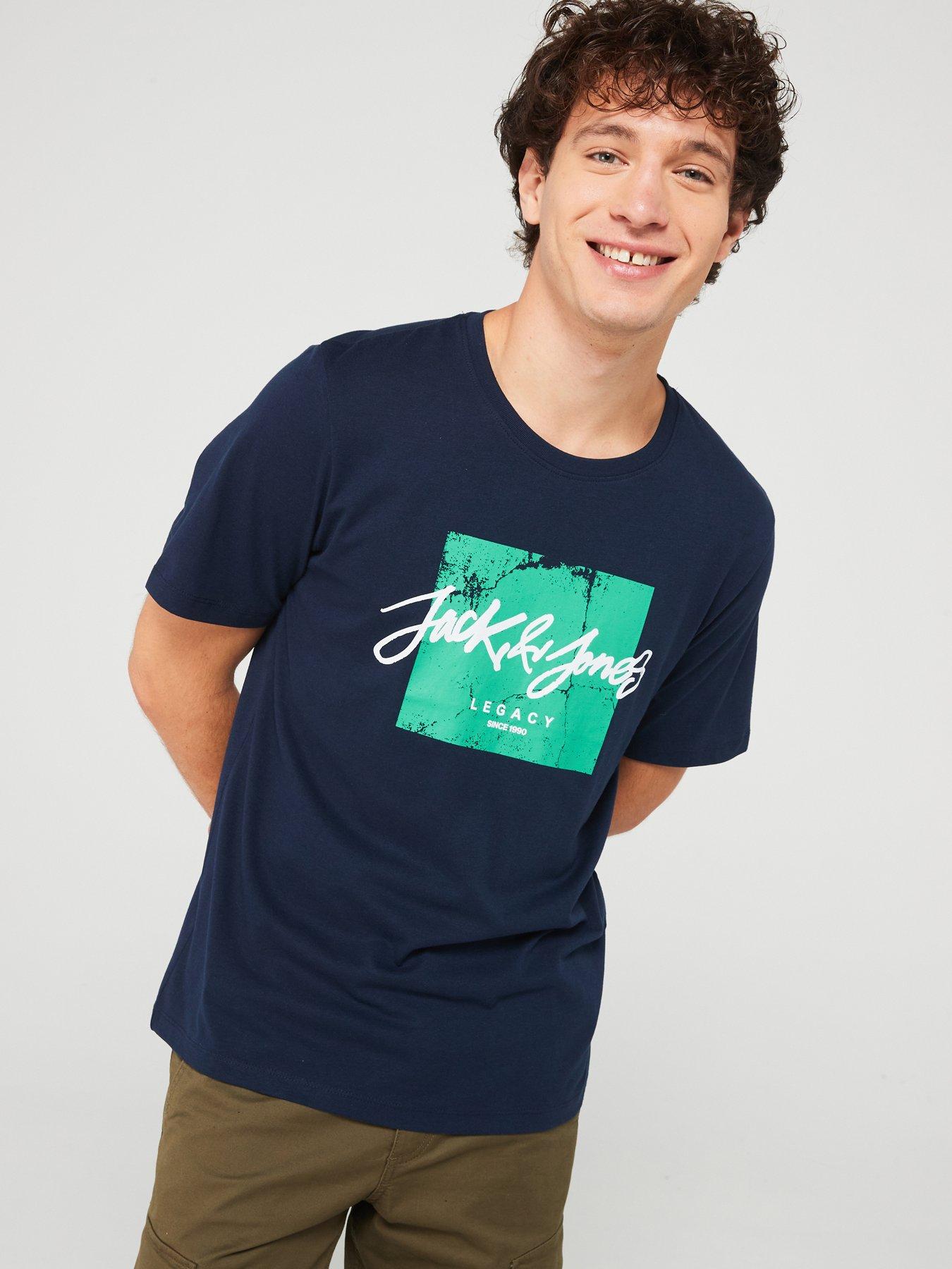 jack-jones-jack-amp-jones-short-sleeve-large-script-logo-regular-fit-t-shirt-navy