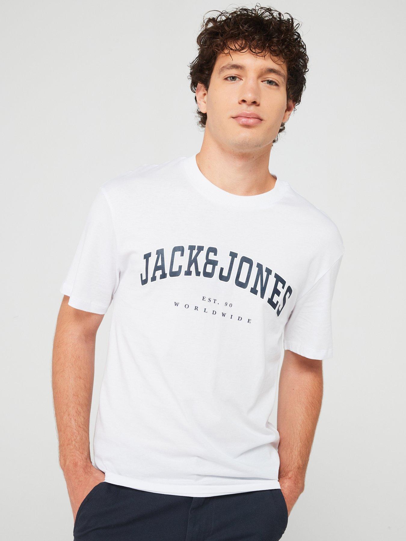 Image of Jack & Jones Varsity Logo T-Shirt - White