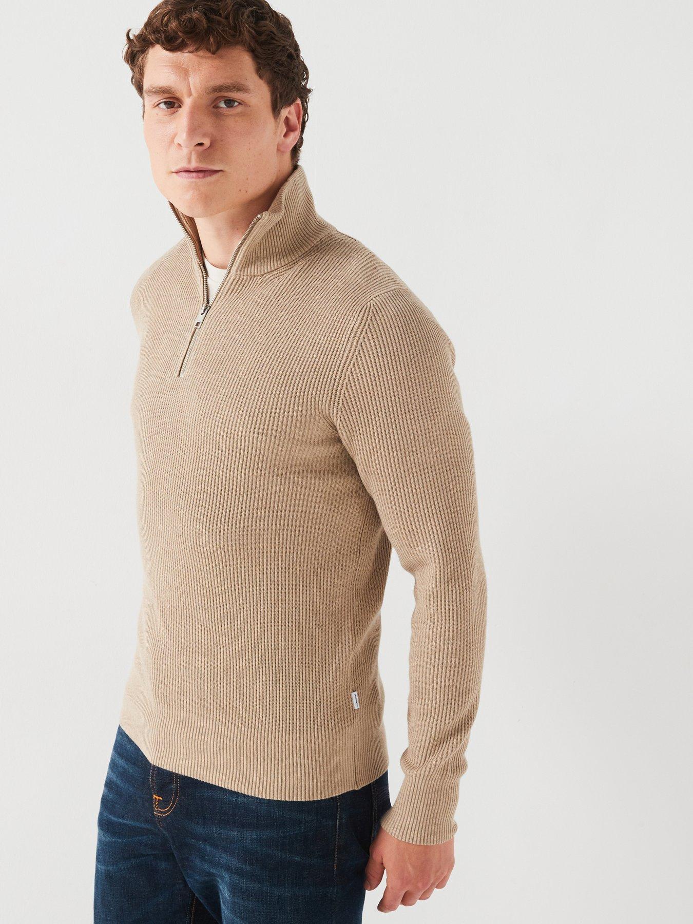 jack-jones-jack-amp-jones-ribbed-half-zip-knitted-jumper