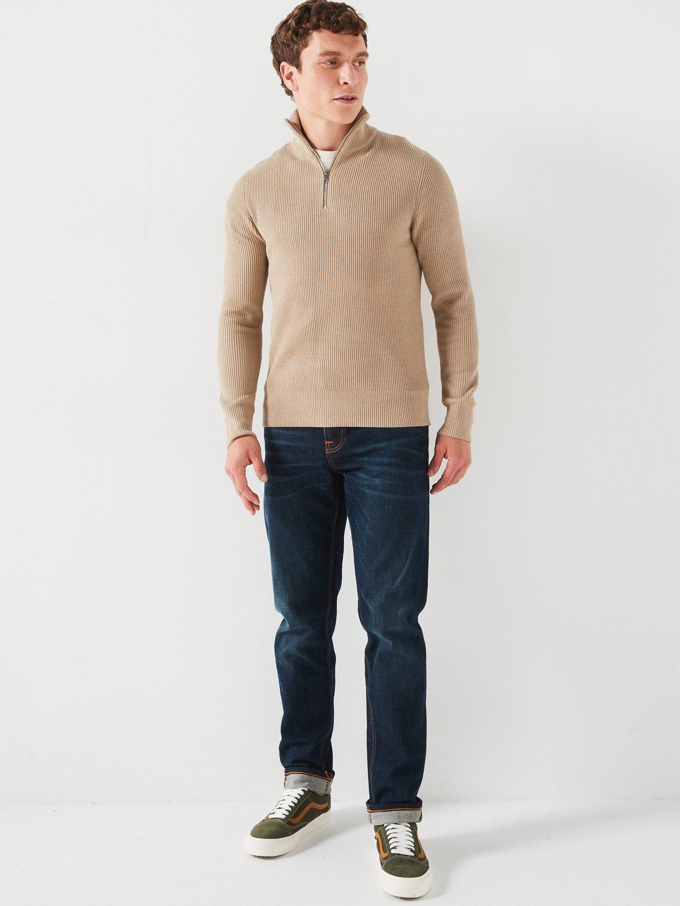 jack-jones-jack-amp-jones-ribbed-half-zip-knitted-jumperback