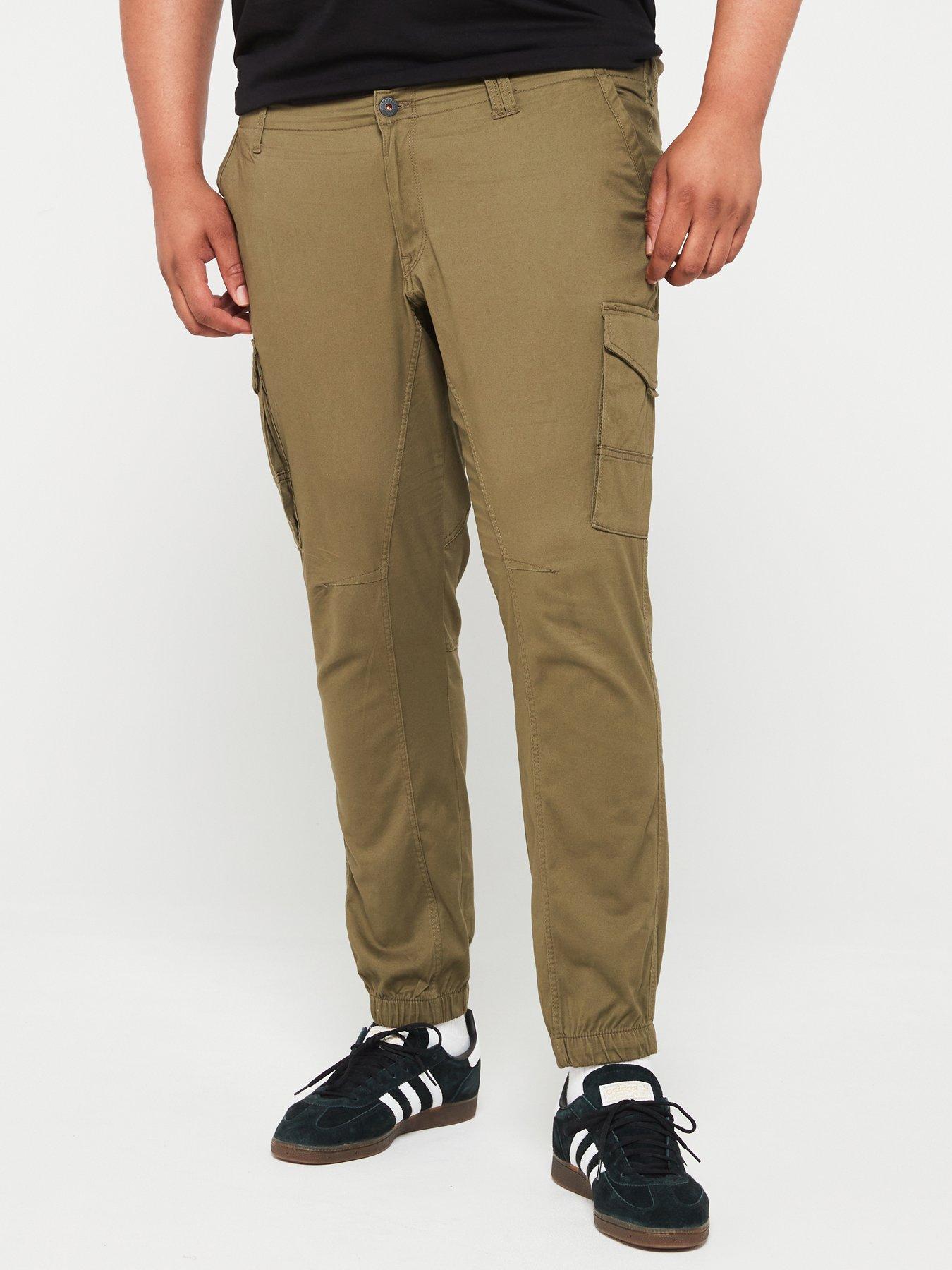 jack-jones-jack-amp-jones-plus-paul-flake-slim-fit-cuffed-cargo-trousers