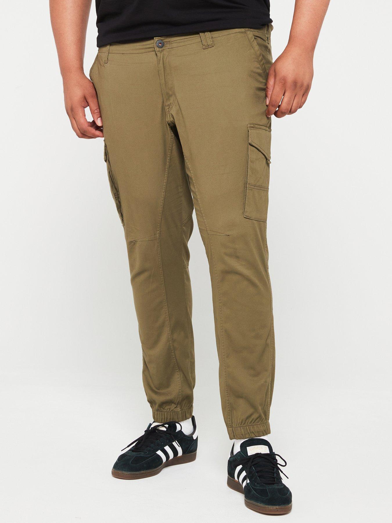 Jack Jones Plus Paul Flake Slim Fit Cuffed Cargo Trousers