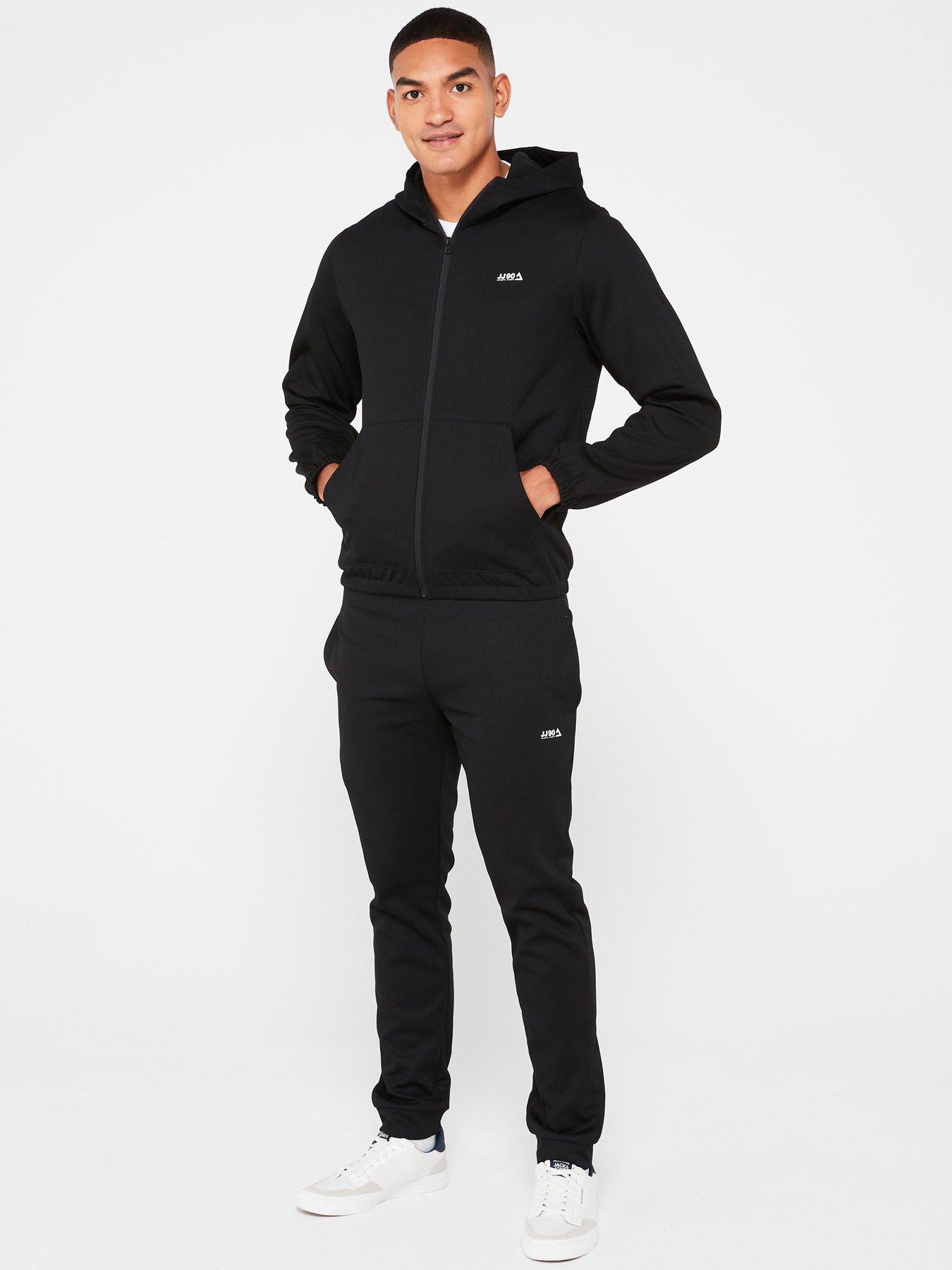 jack-jones-basic-zip-hoodie-tracksuit-blackfront