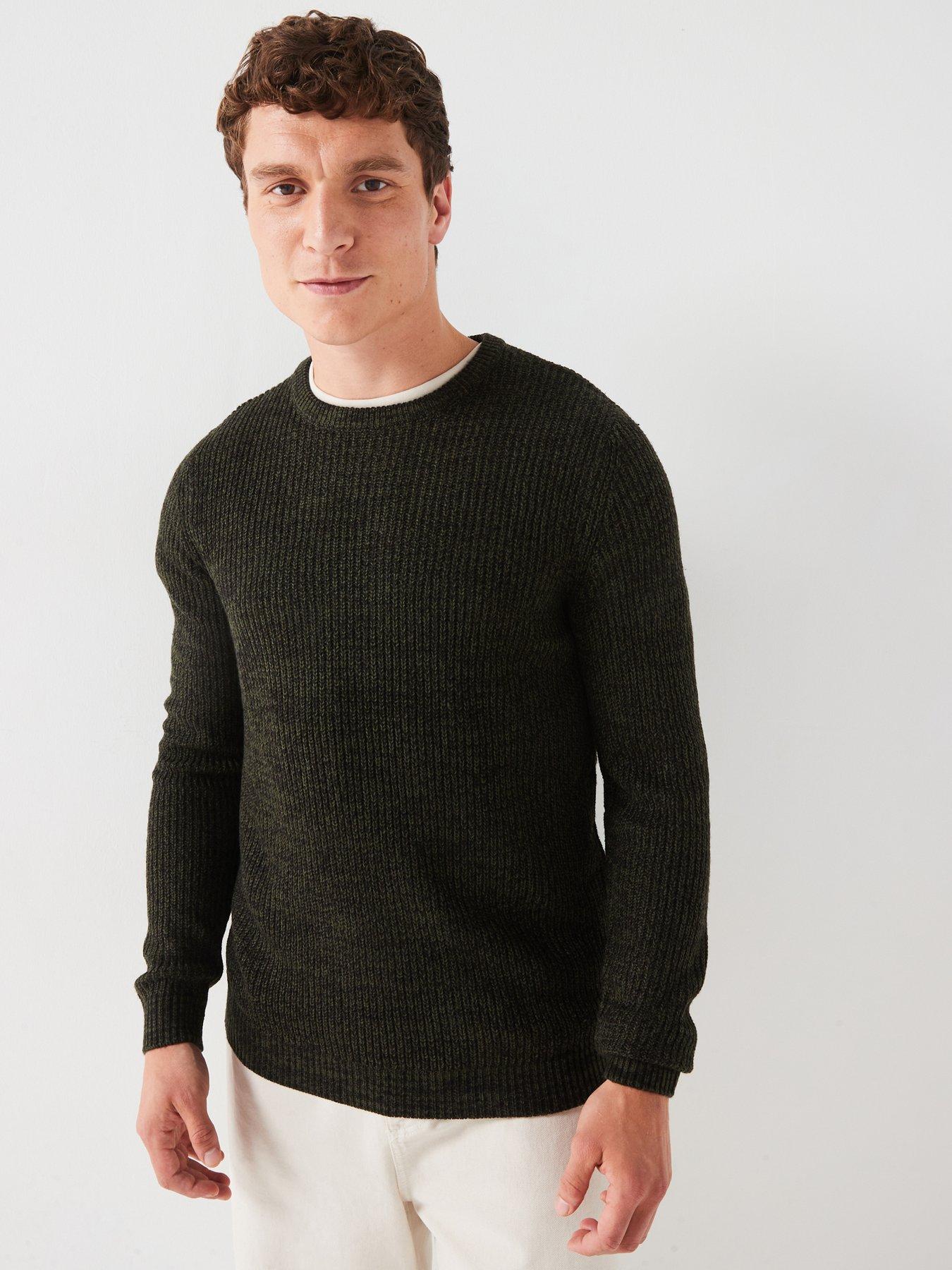 jack-jones-textured-crew-neck-knitted-jumper-green