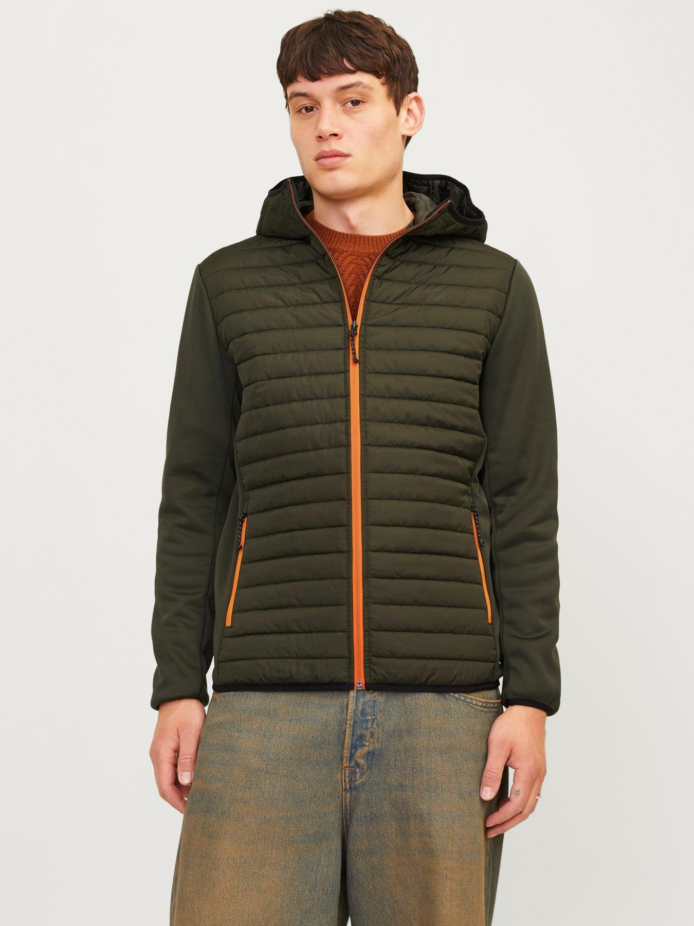 Jack and jones quilted jacket with hood hotsell