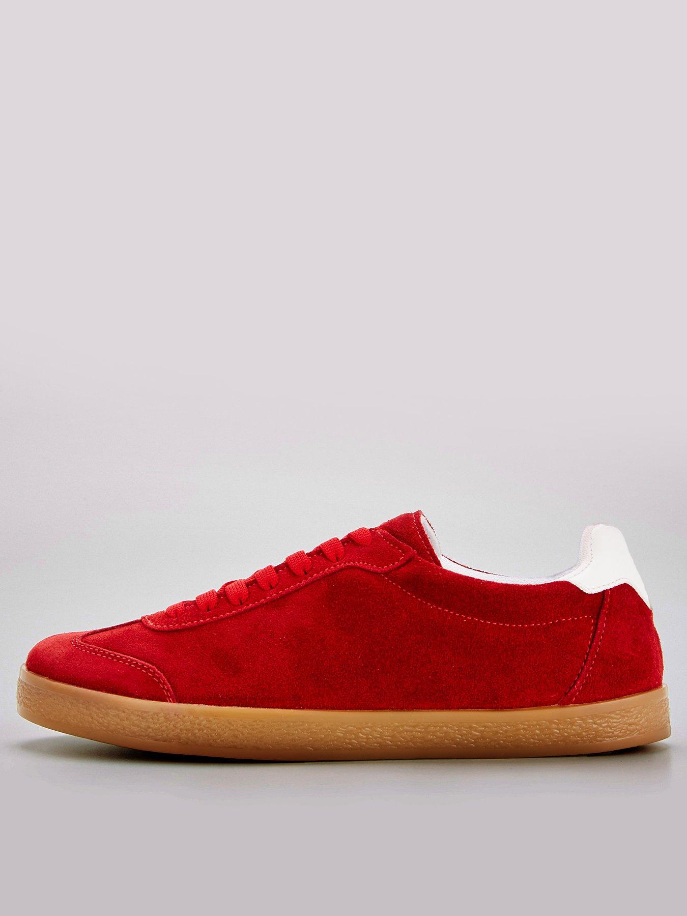 v-by-very-real-suede-lace-up-trainer-red