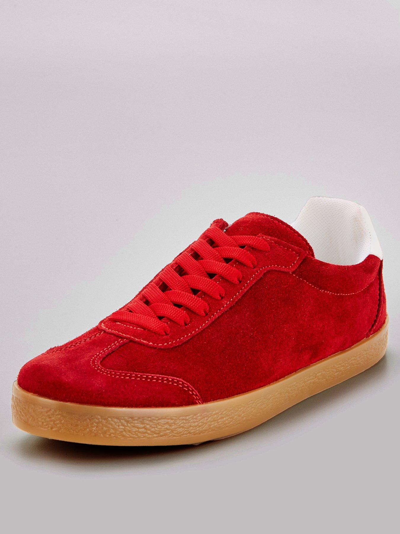 v-by-very-real-suede-lace-up-trainer-redstillFront