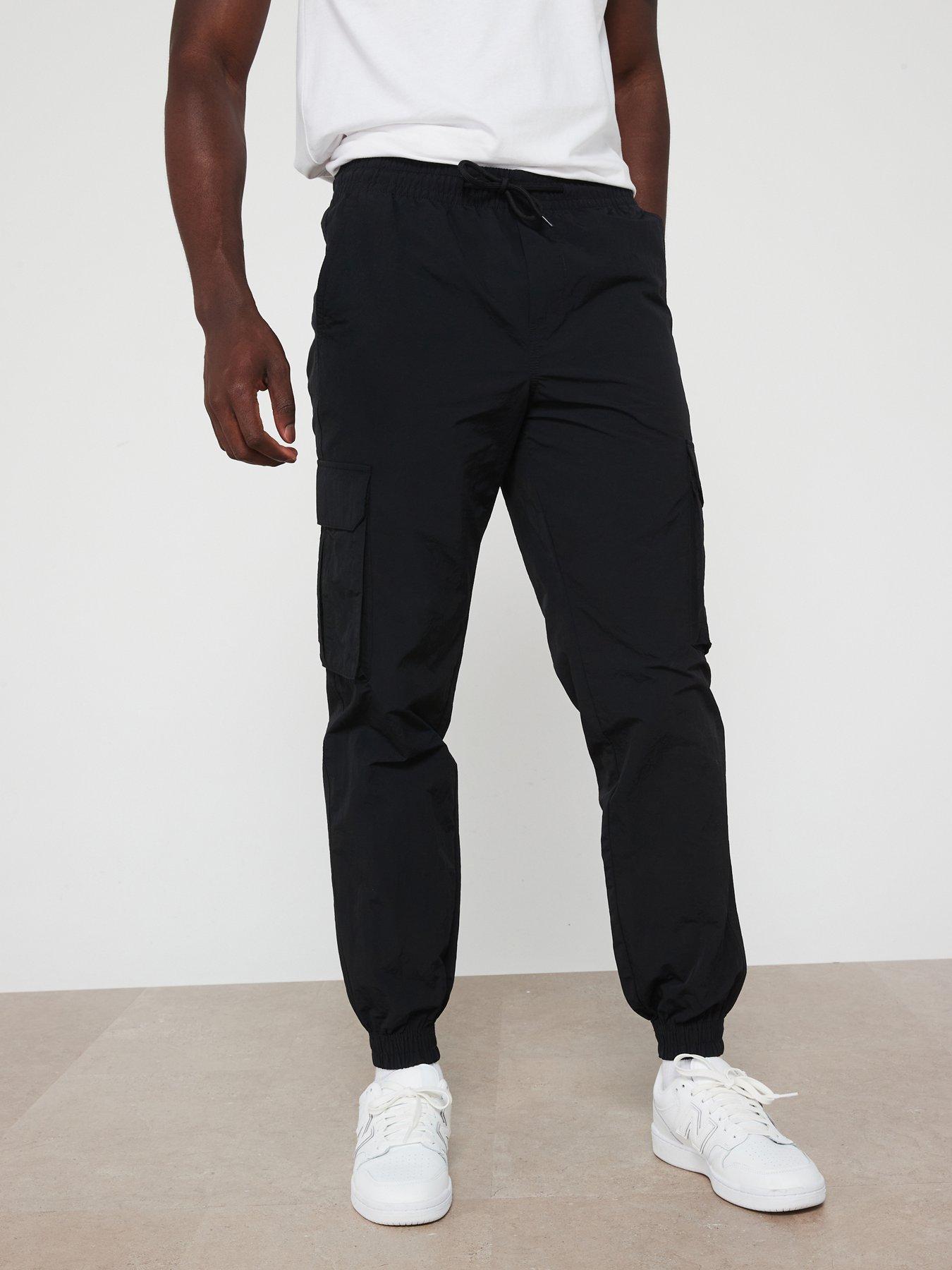 jack-jones-jack-amp-jones-kance-loose-fit-cuffed-tech-cargo-trousers-black