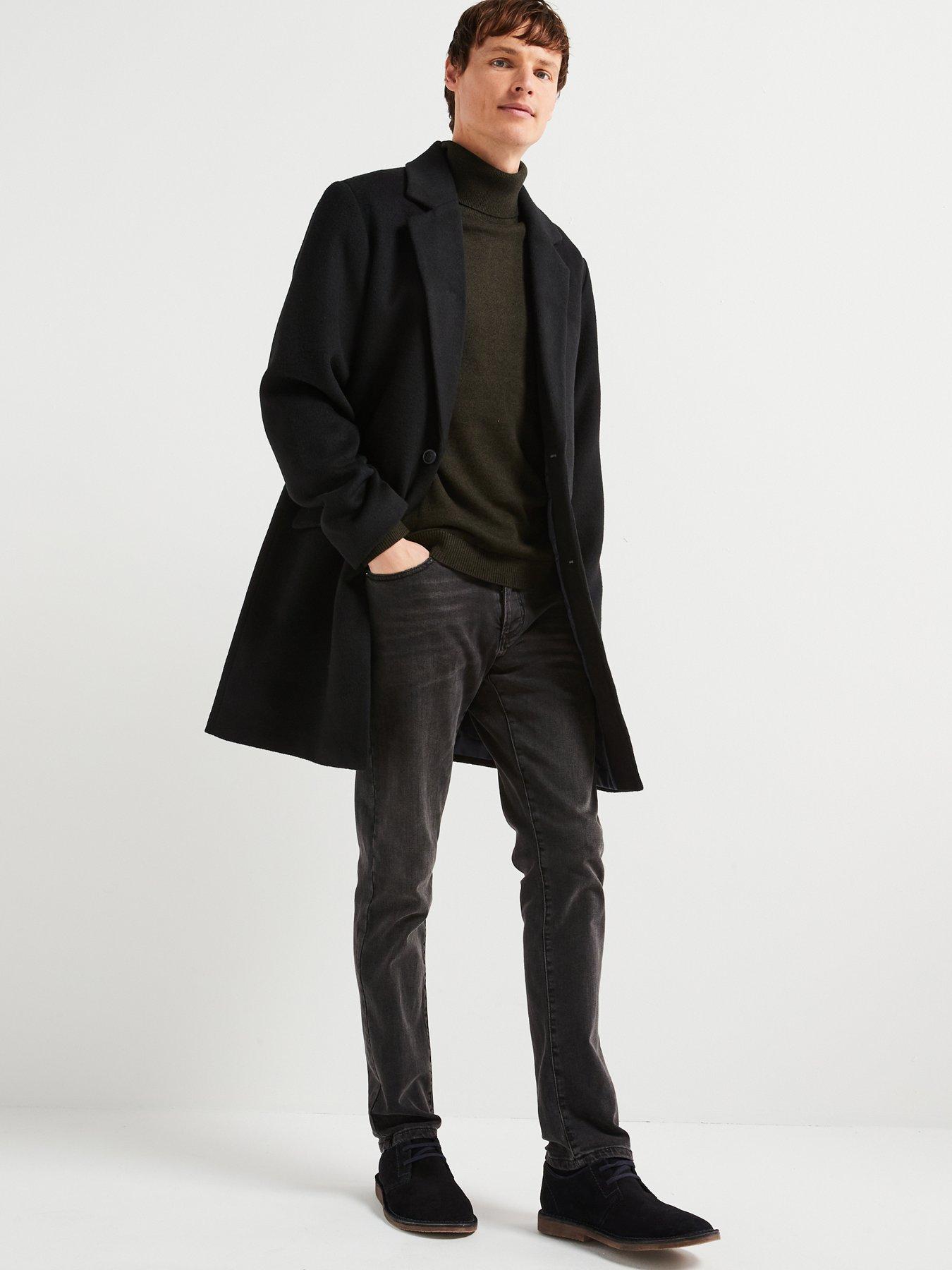 jack-jones-jack-amp-jones-wool-blend-smart-overcoat-black