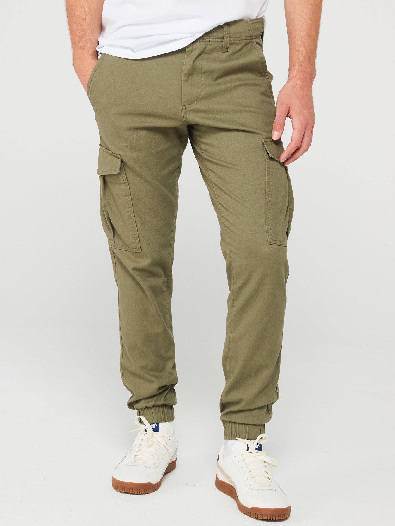 jack-jones-jack-amp-jones-marco-joe-slim-fit-cuffed-cargo-trousers-khaki