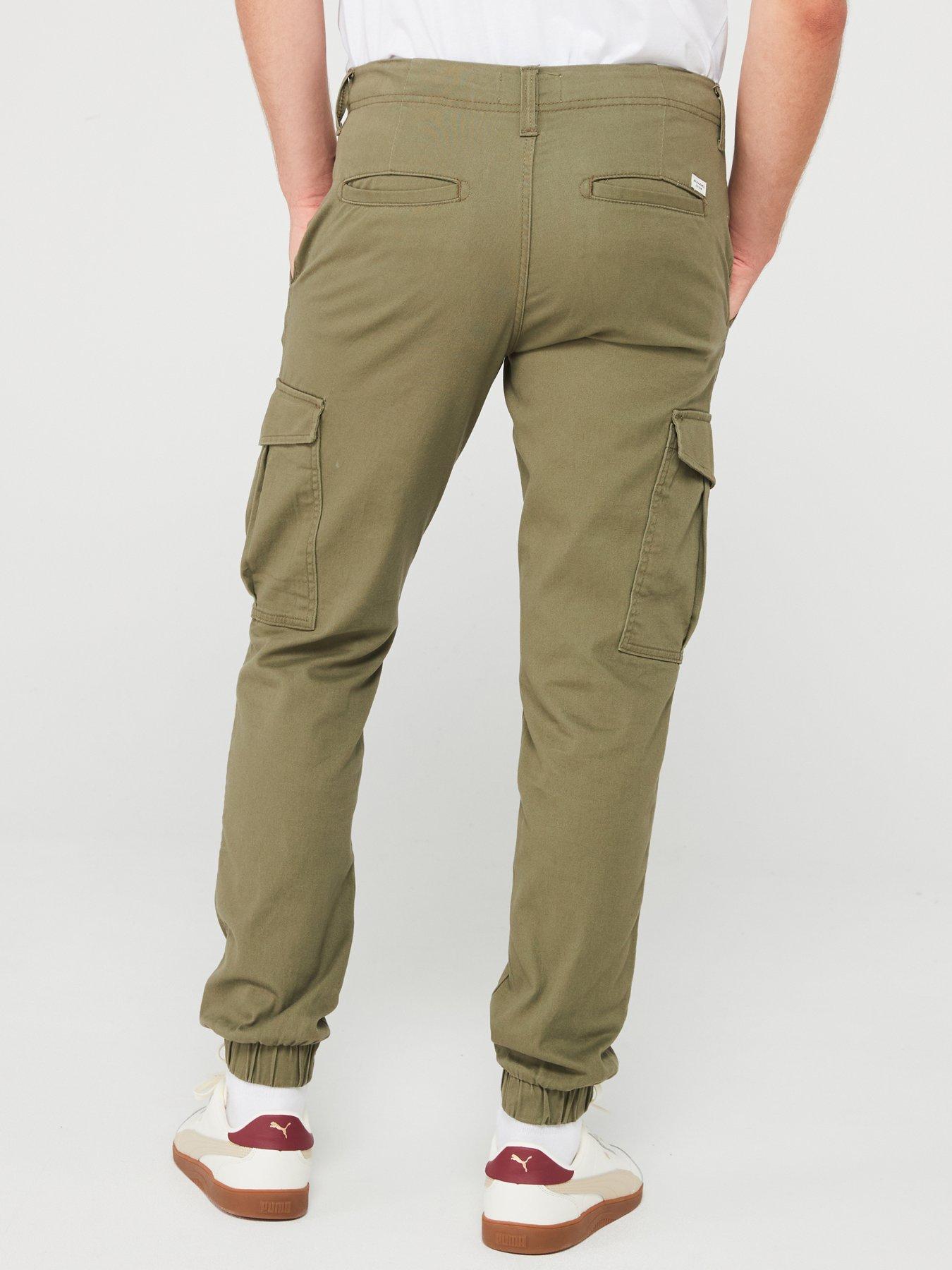 jack-jones-jack-amp-jones-marco-joe-slim-fit-cuffed-cargo-trousers-khakistillFront