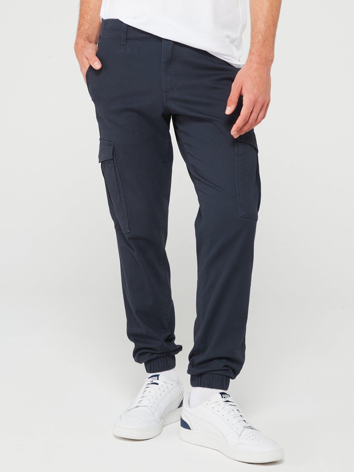 jack-jones-jack-amp-jones-marco-joe-slim-fit-cuffed-cargo-trousers-dark-blue