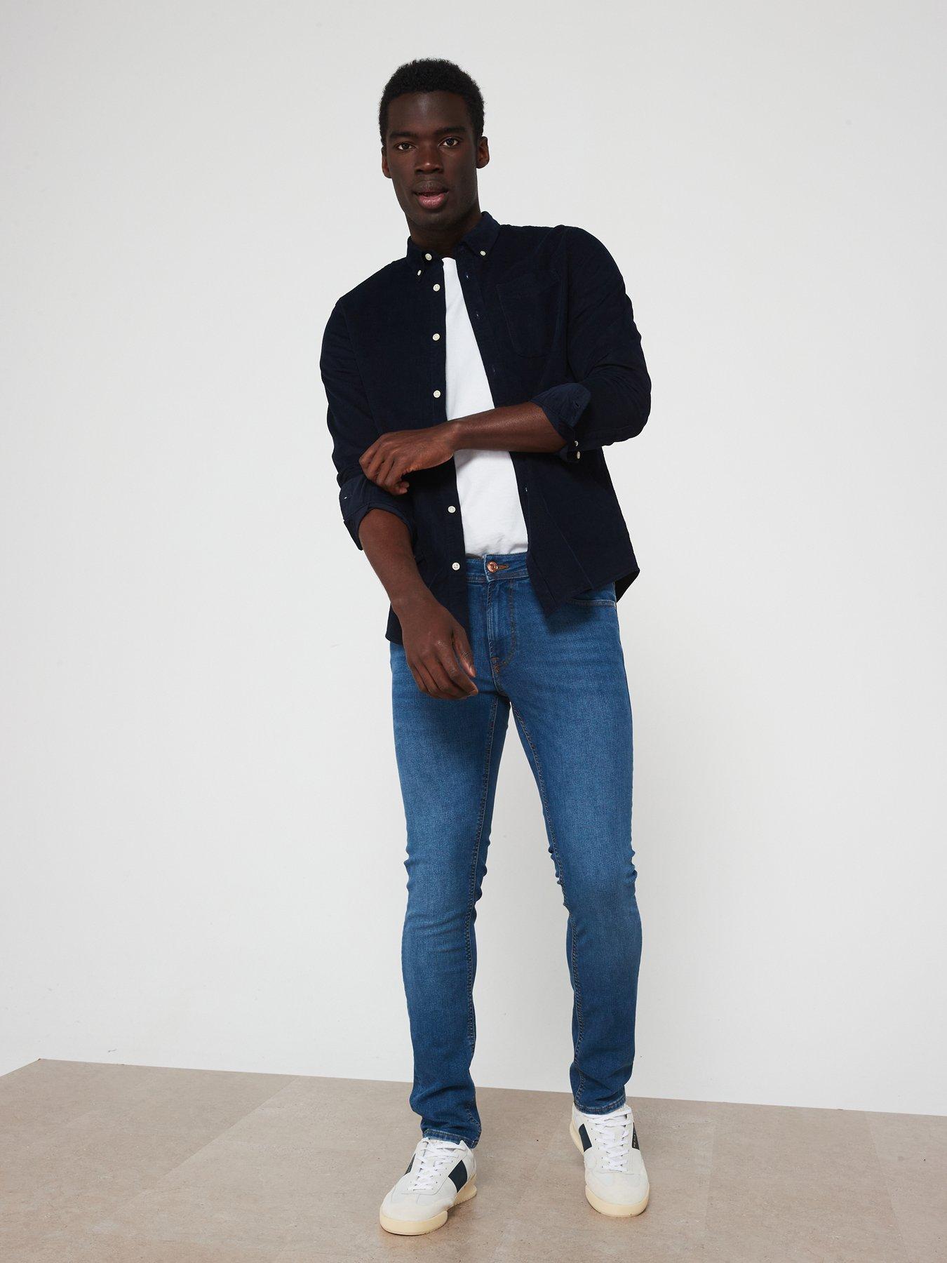 Image 3 of 5 of Jack & Jones Liam Skinny Fit Jeans - Blue