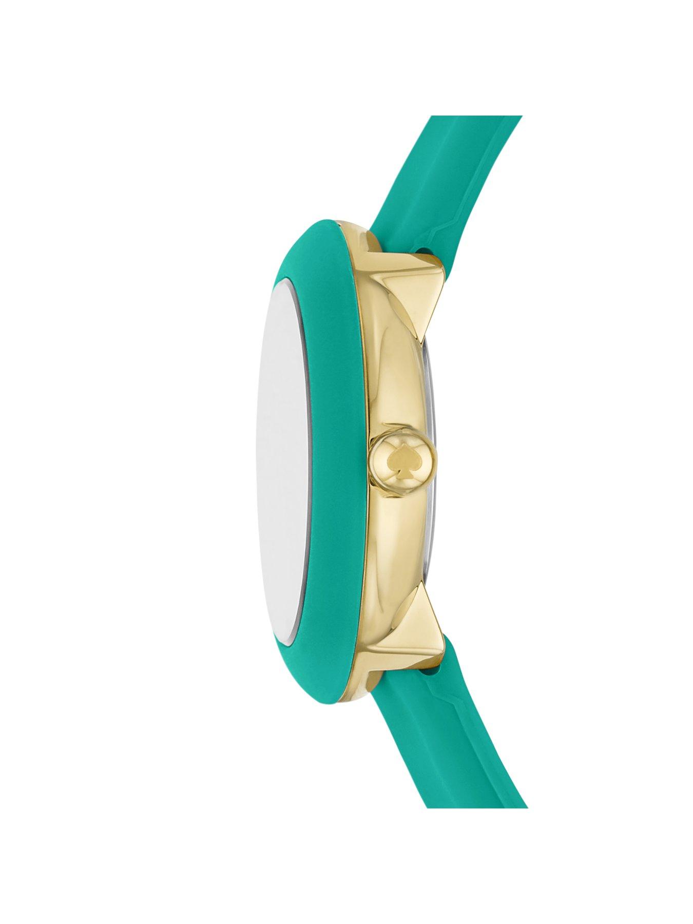 kate-spade-new-york-mini-park-row-blue-silicone-watchoutfit