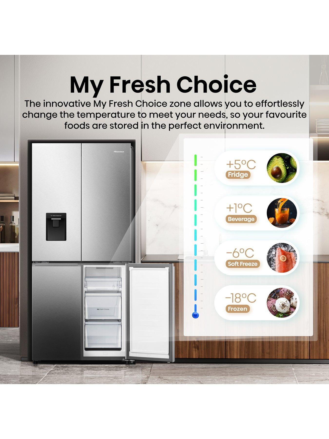 hisense-hisense-pureflat-slim-rq5p470smie-total-no-frost-american-fridge-freezer-with-my-fresh-choice-zone-stainless-steeldetail