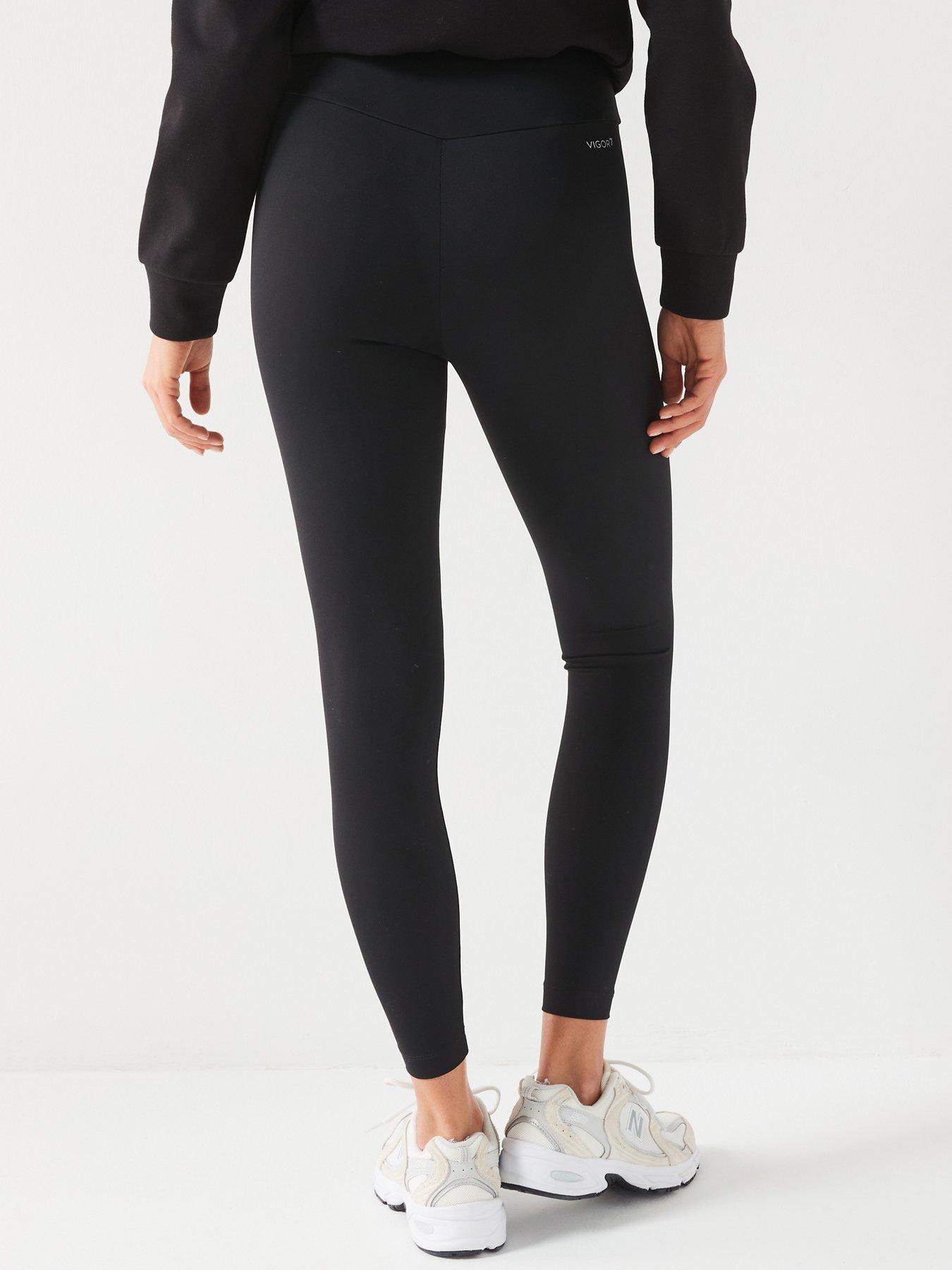 Image 2 of 5 of EA7 Emporio Armani Logo Athleisure Leggings - Black