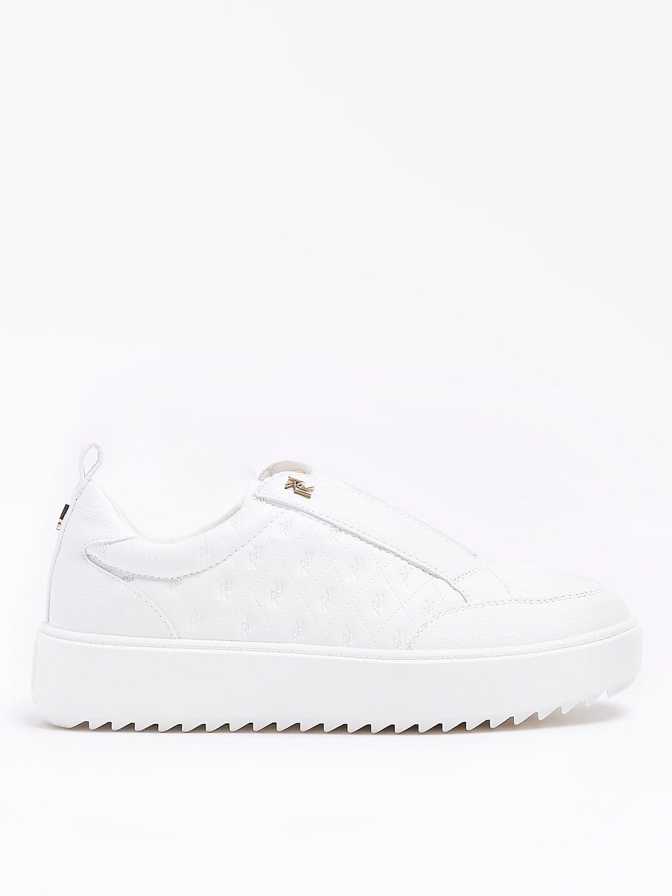 river-island-embossed-plimsole-white