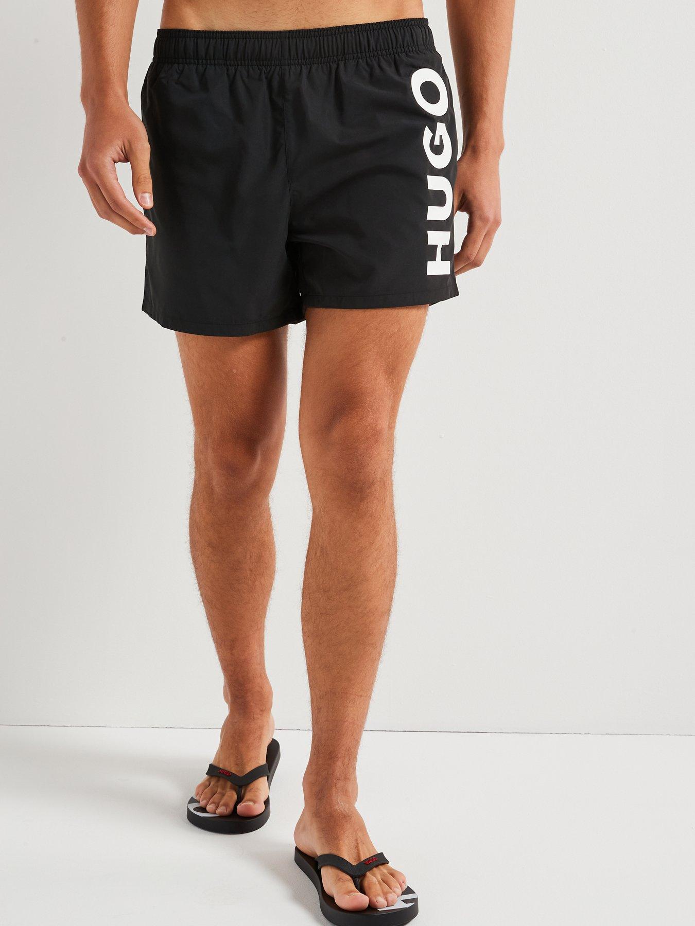 Image 3 of 4 of HUGO Abas Swim Shorts - Black