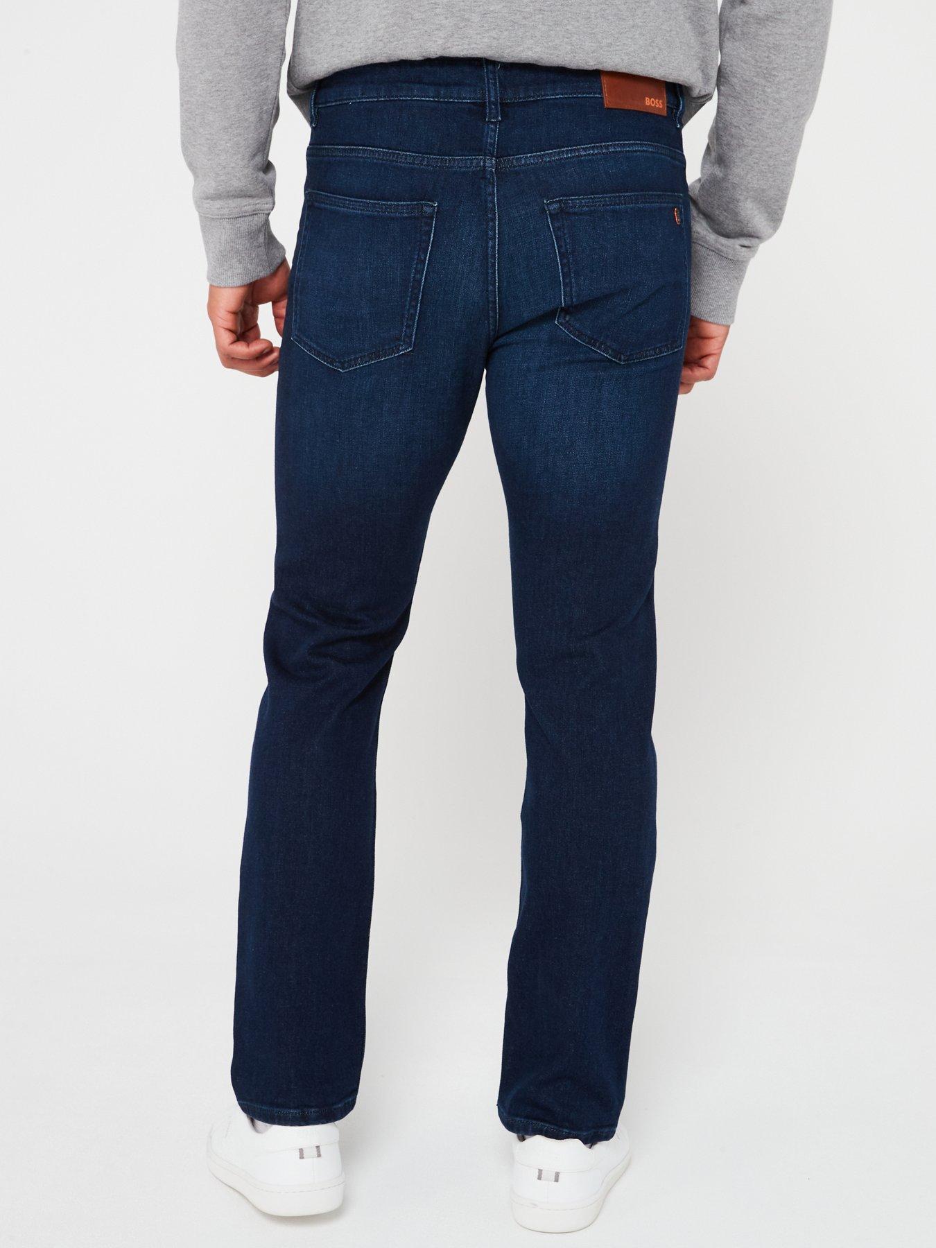 Image 2 of 4 of BOSS Mens Delaware &nbsp;Slim Fit Stretch Jeans - Dark Blue