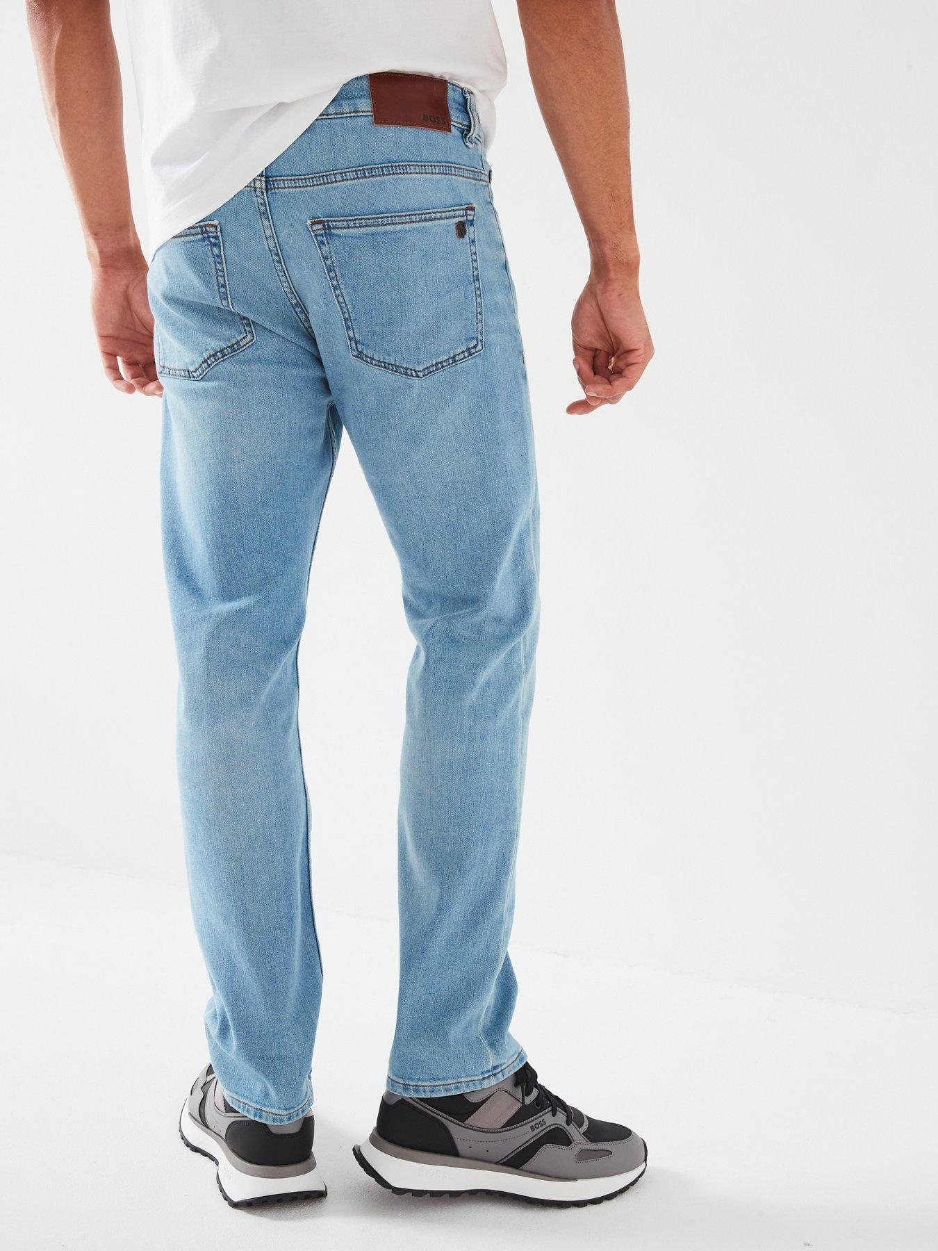 Image 2 of 4 of BOSS Delaware Slim Fit Jeans - Light Wash
