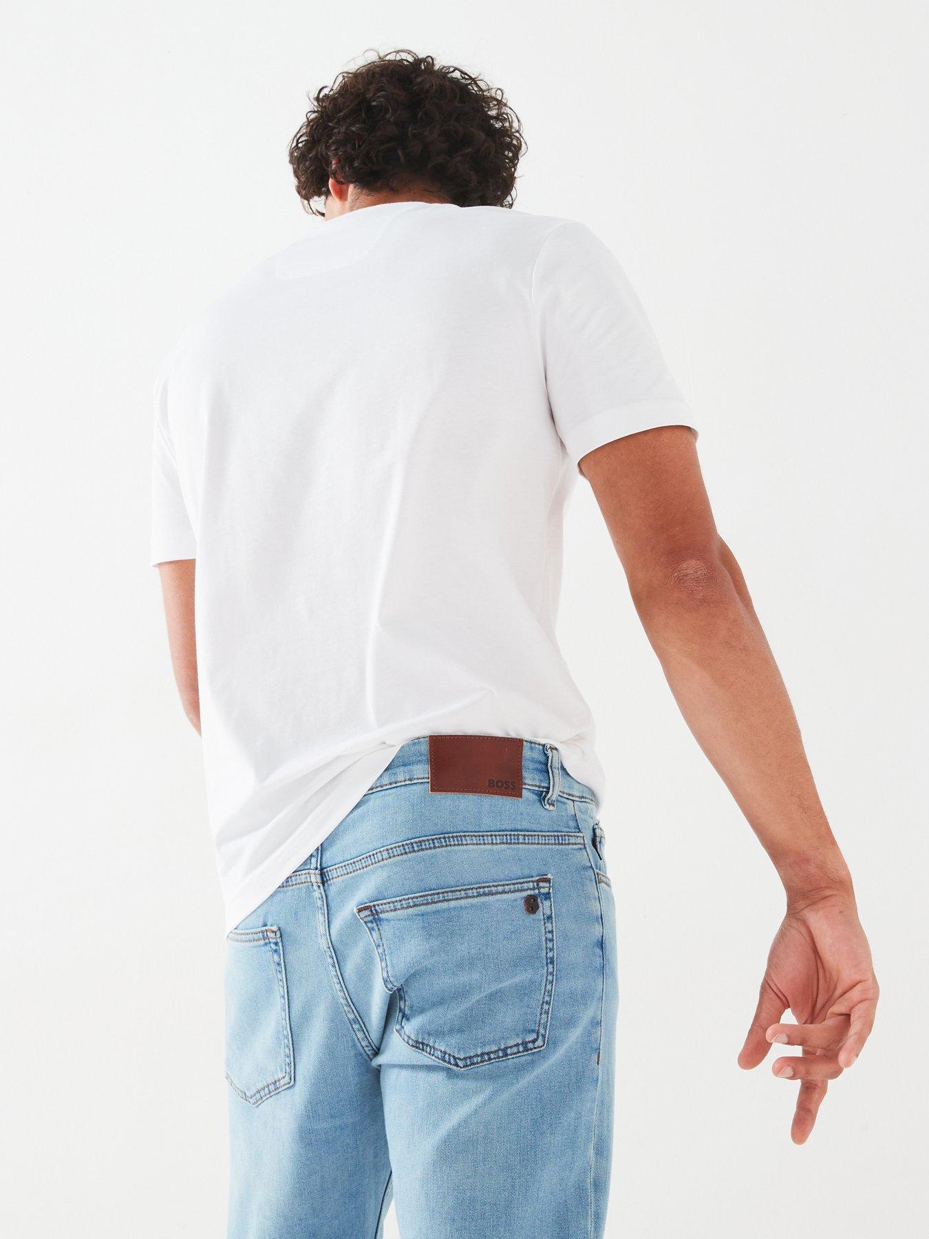 Image 4 of 4 of BOSS Delaware Slim Fit Jeans - Light Wash