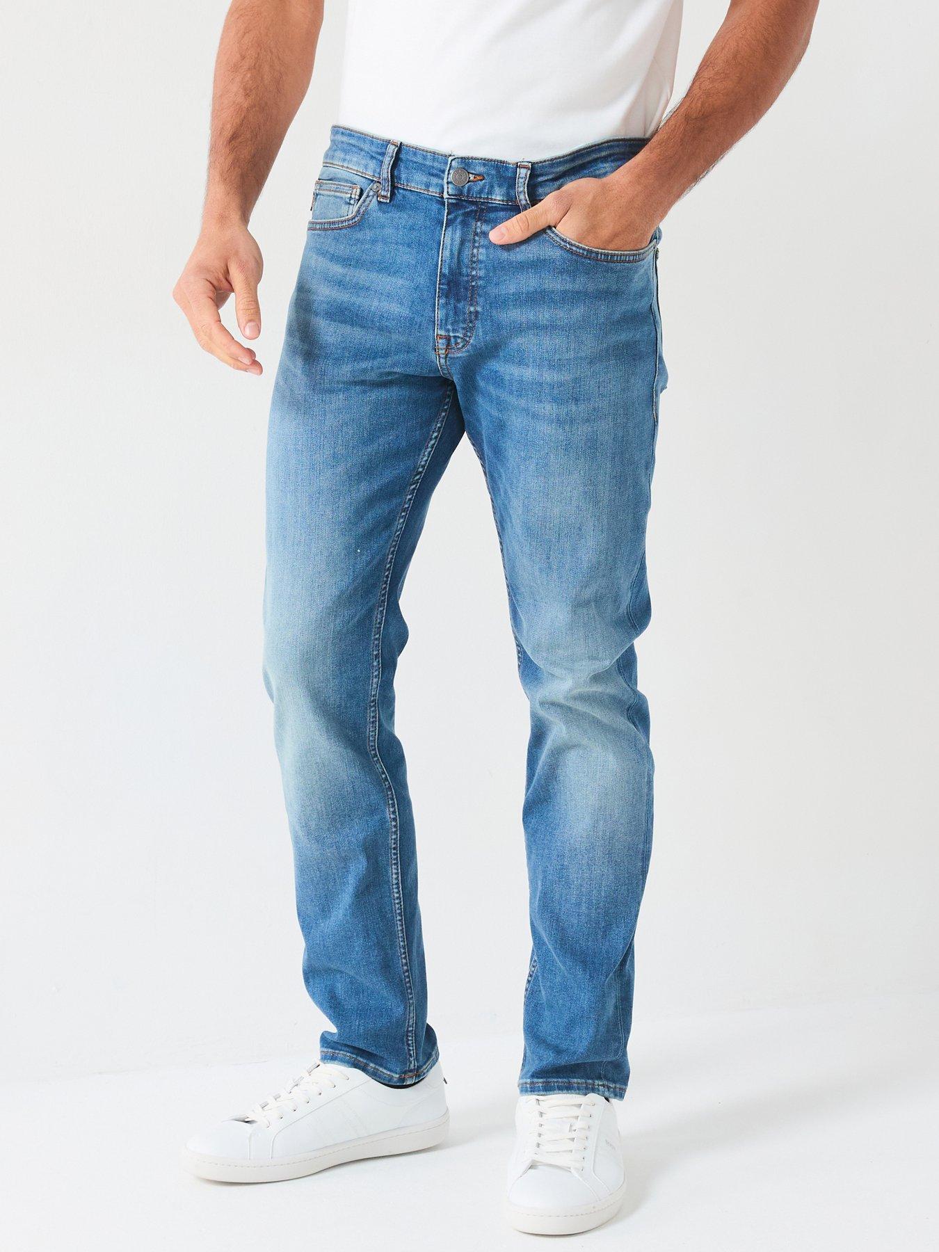 Image of BOSS Delaware Slim Fit Jeans - Light Blue