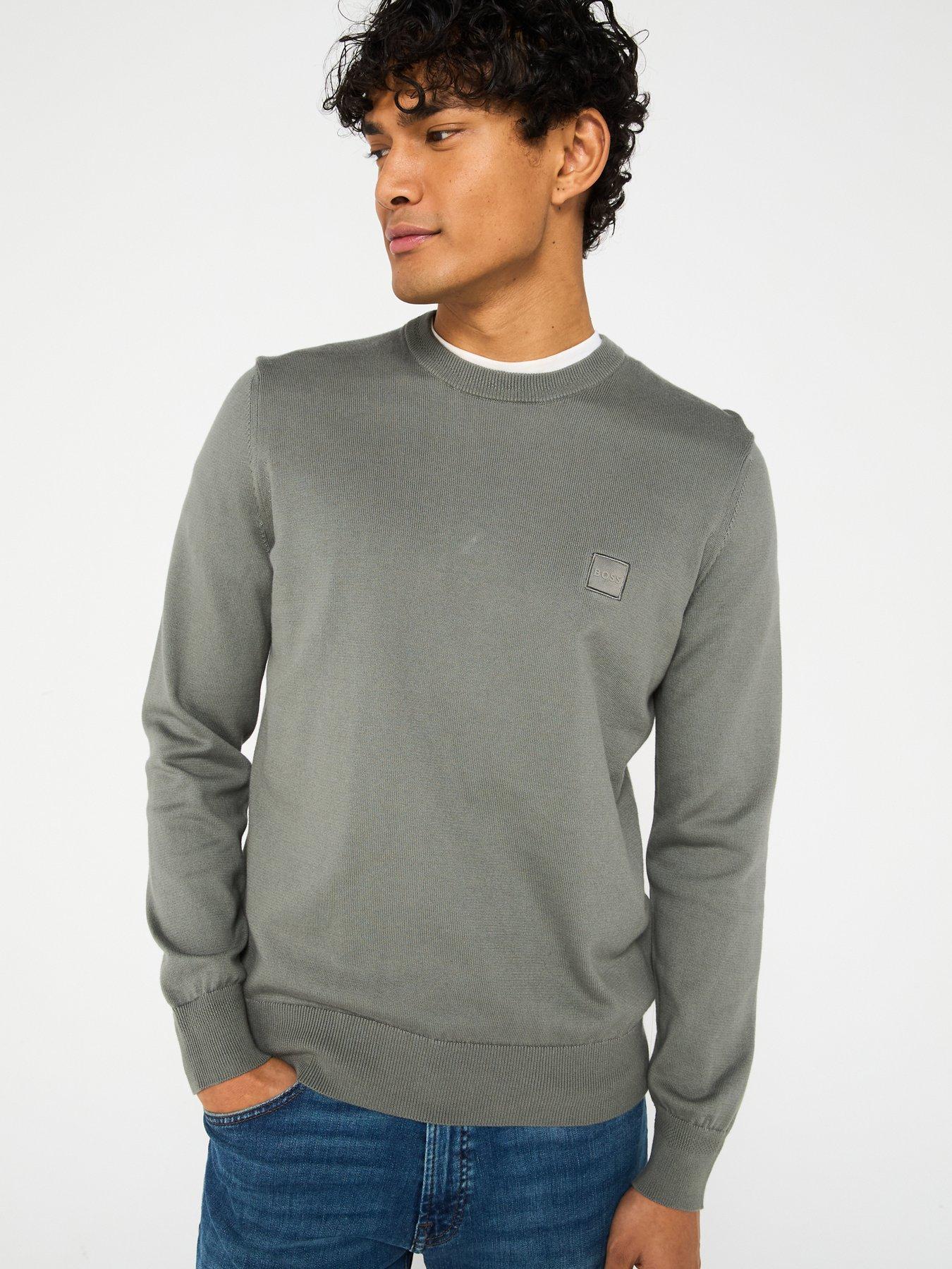 undefined Kanovano Crew Neck Knitted Jumper - Light Grey