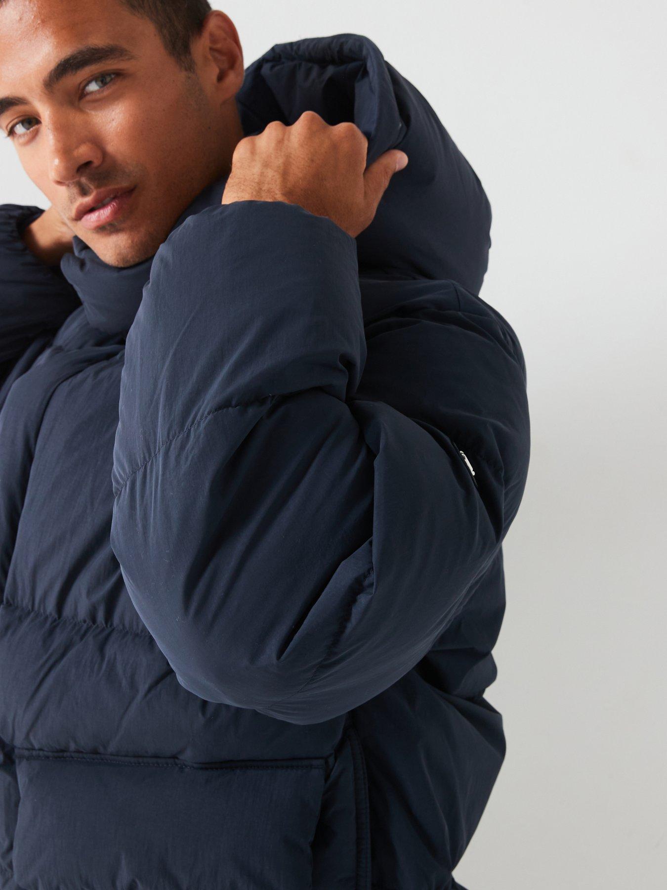 Image 4 of 6 of BOSS Boss C-Celvie Quilted Hooded Jacket - Blue