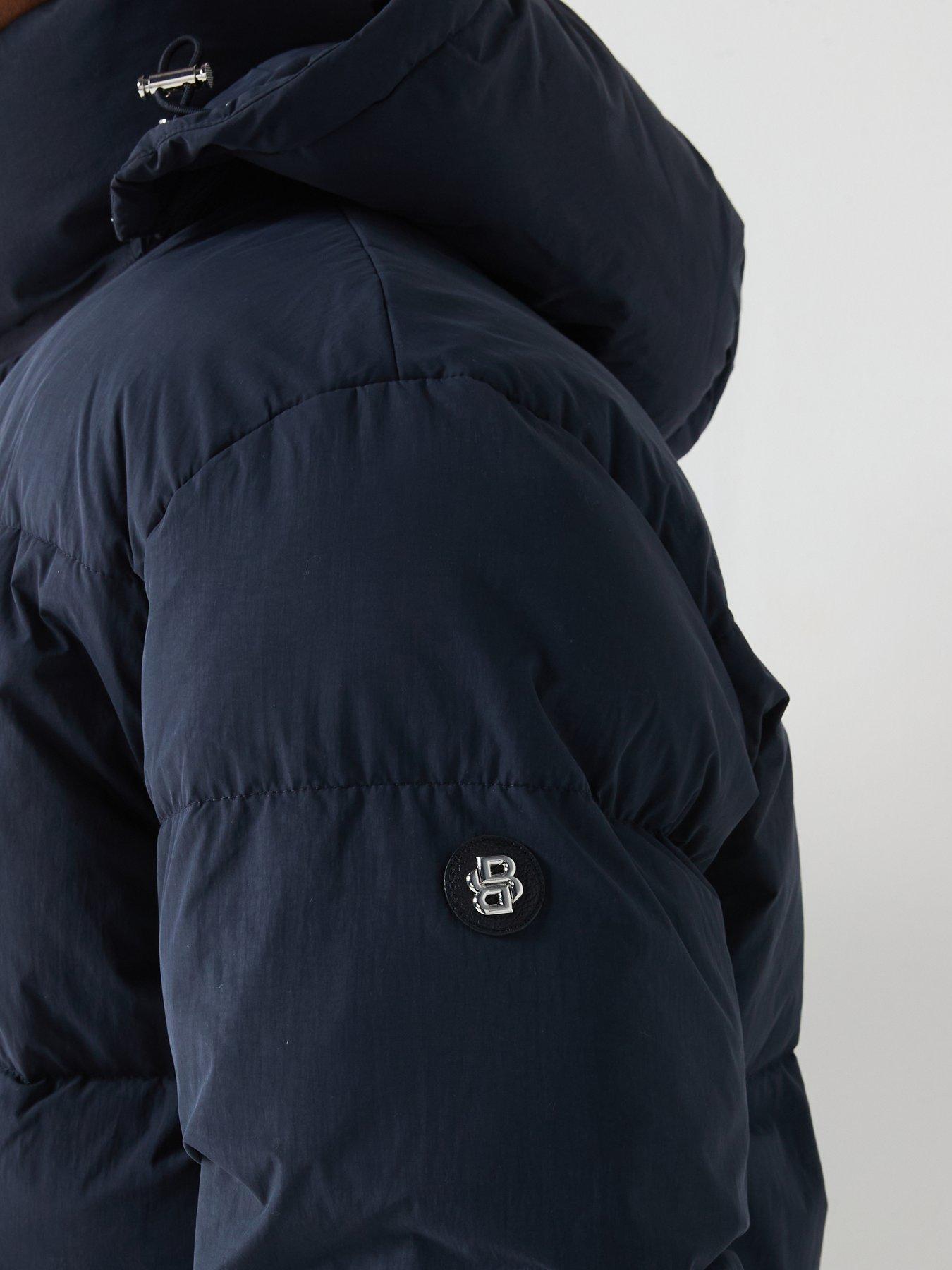 Image 5 of 6 of BOSS Boss C-Celvie Quilted Hooded Jacket - Blue