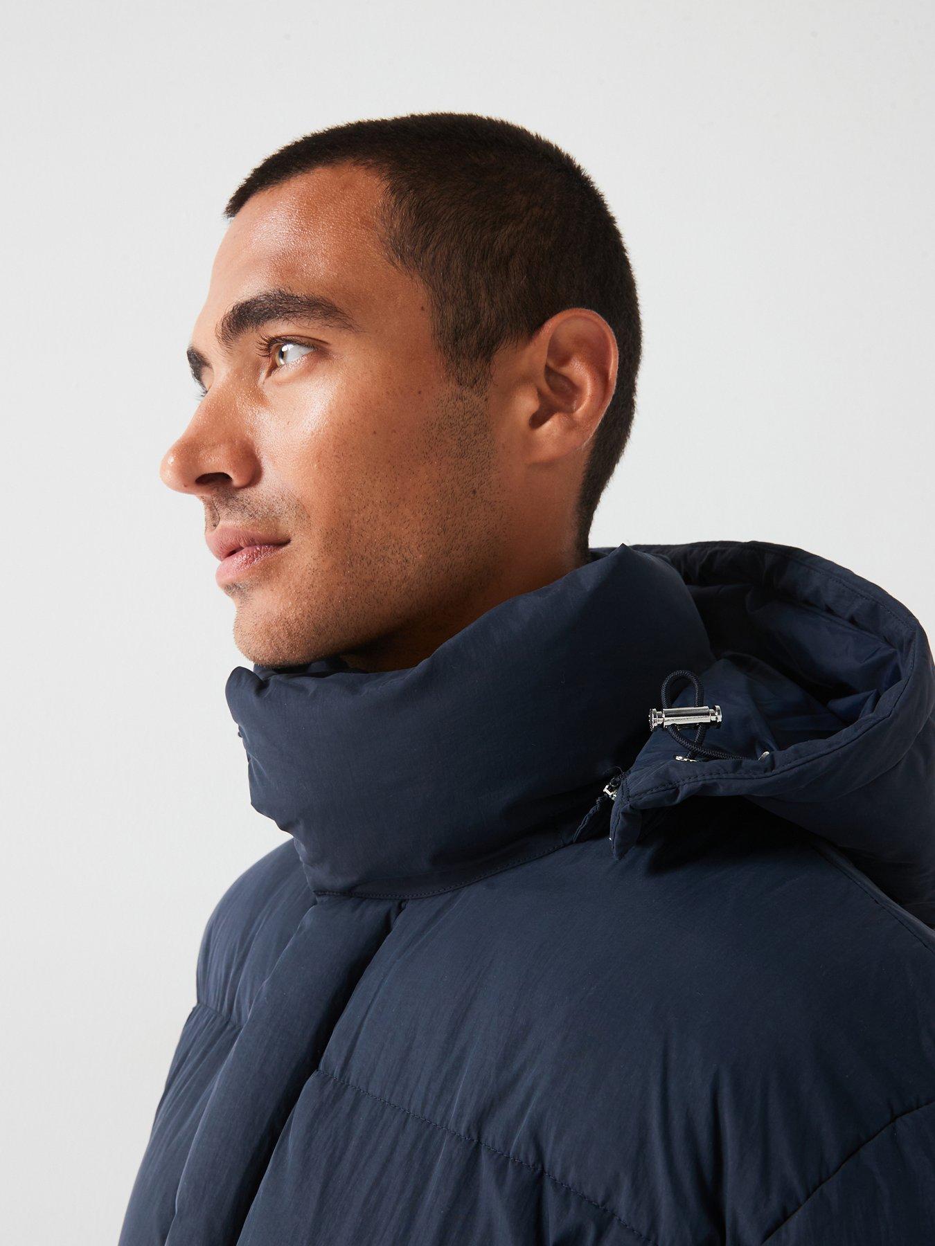 Image 6 of 6 of BOSS Boss C-Celvie Quilted Hooded Jacket - Blue