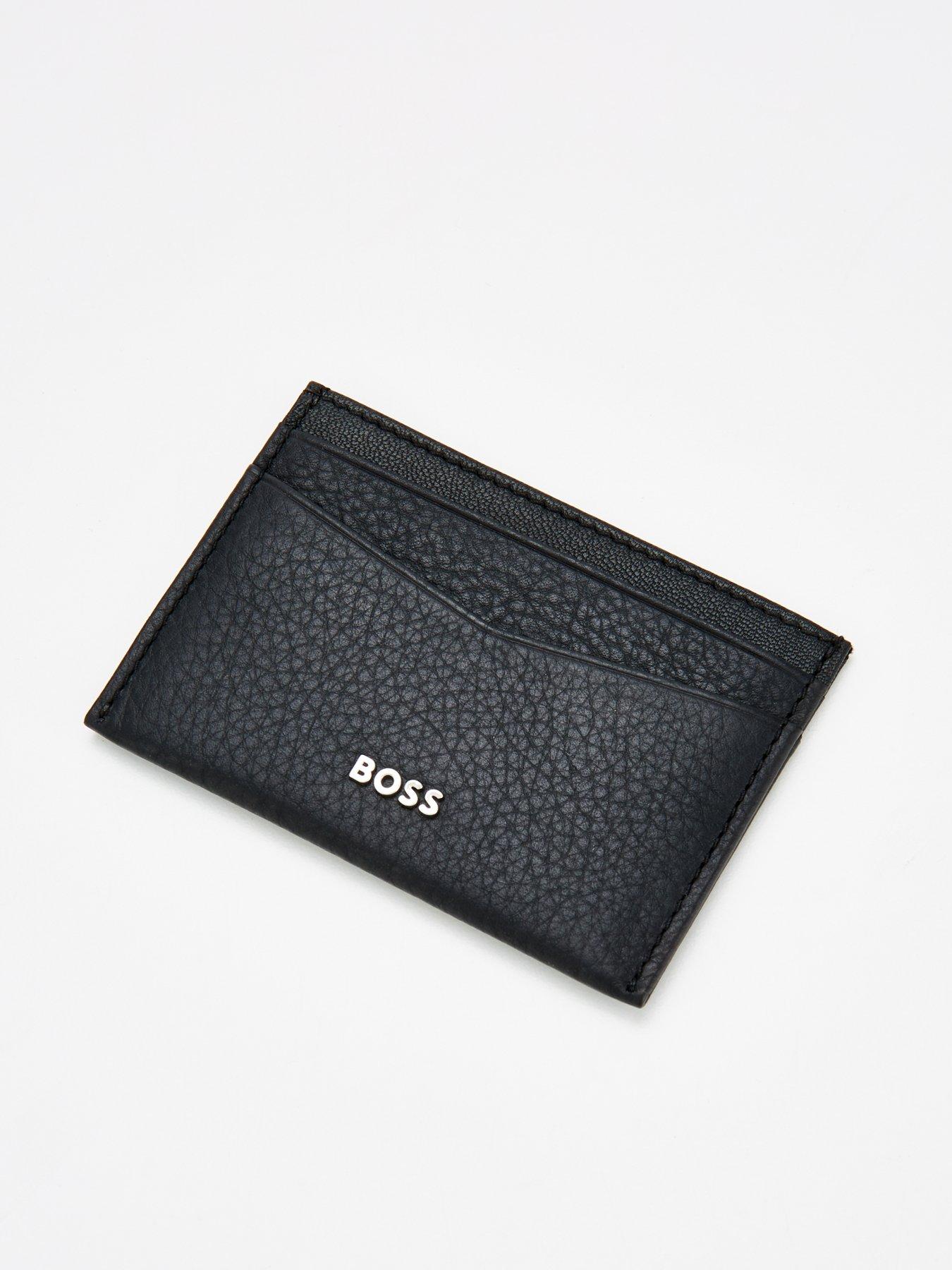 Image 2 of 4 of BOSS Men's Crosstown Premium Leather Card Holder - Black