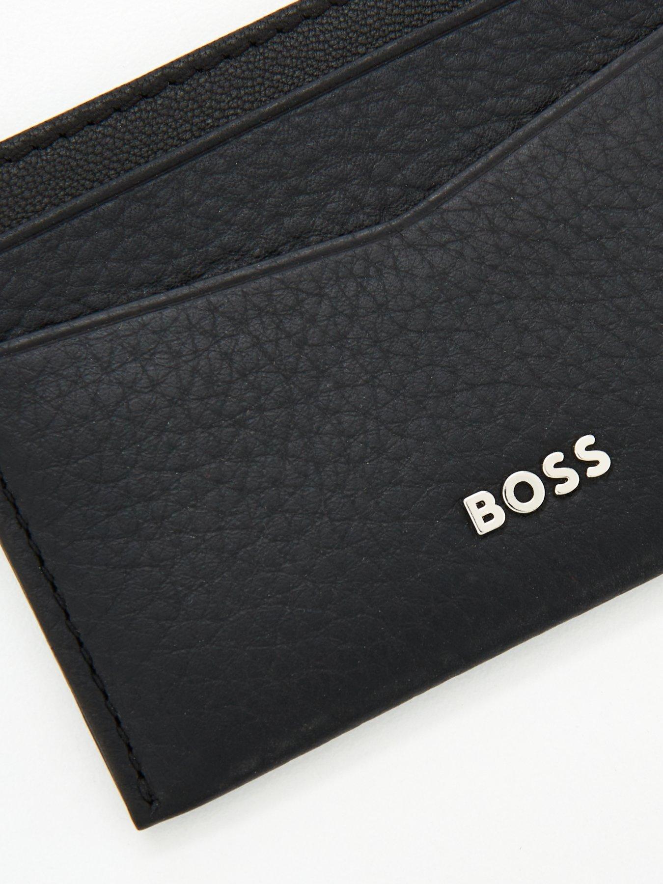 Image 3 of 4 of BOSS Men's Crosstown Premium Leather Card Holder - Black