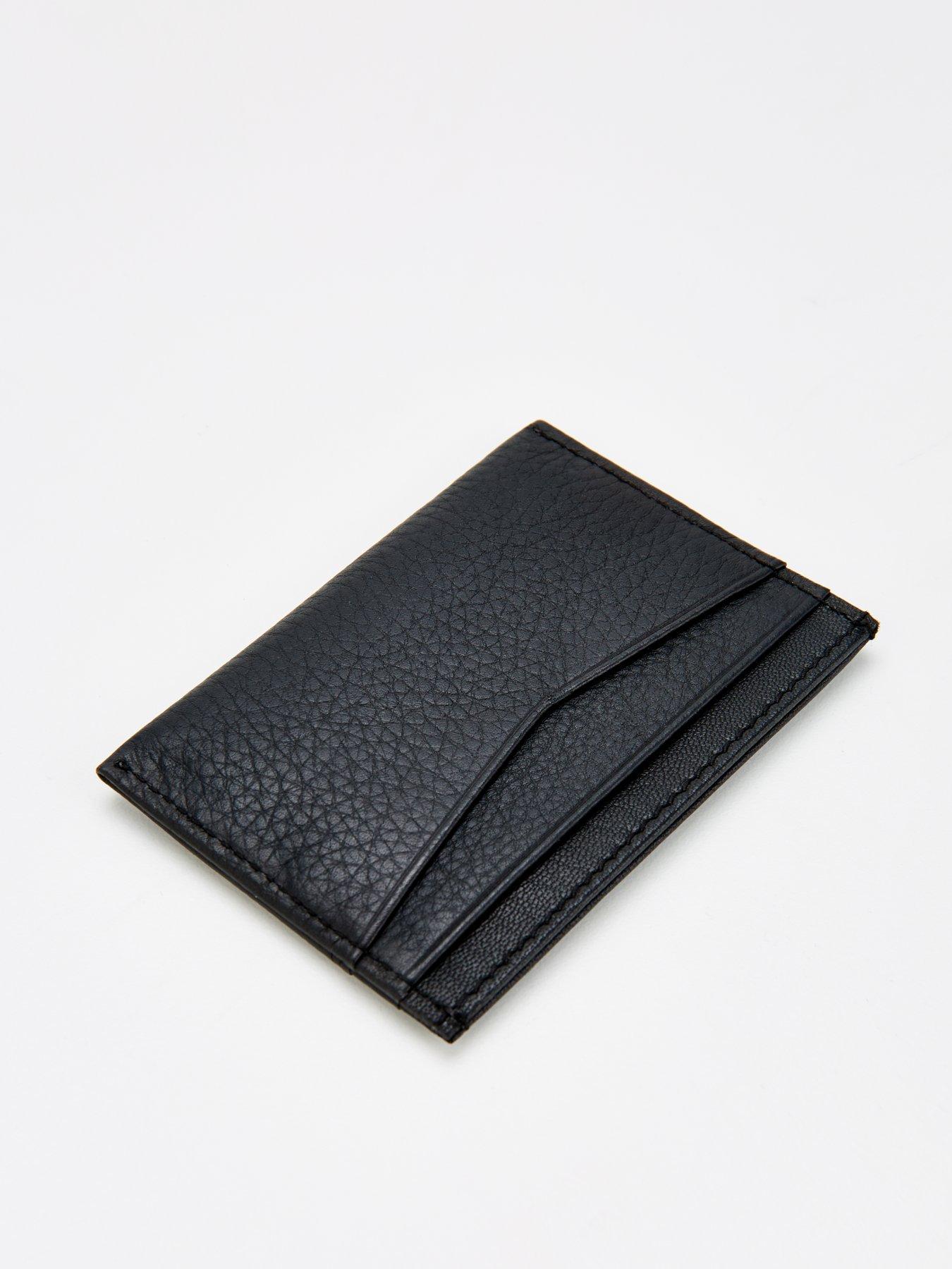 Image 4 of 4 of BOSS Men's Crosstown Premium Leather Card Holder - Black