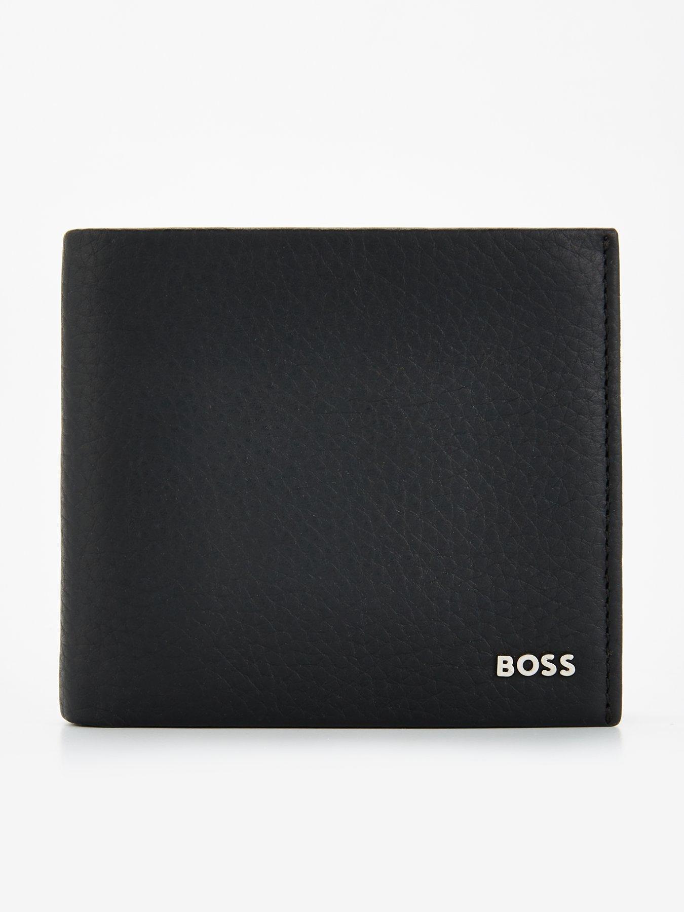 BOSS New Crosstown Nikel Logo Card  &  Coin Wallet - Black