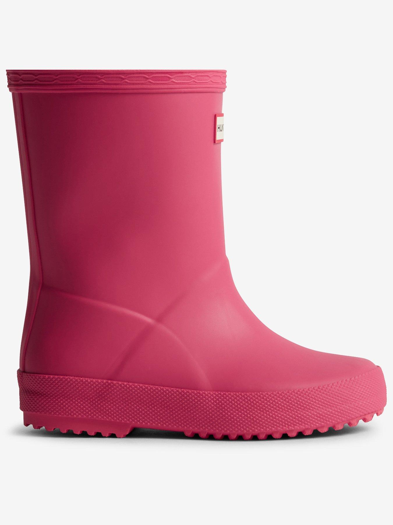 hunter-kids-first-matte-wellington-boots-pink