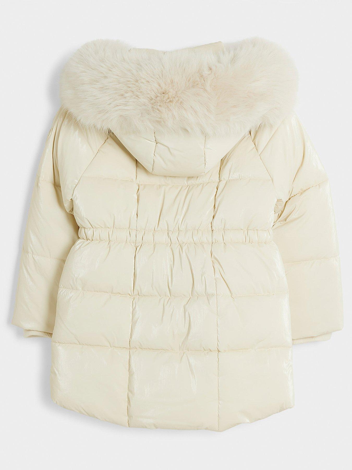 river-island-older-girl-fleece-lined-padded-coat-creamback