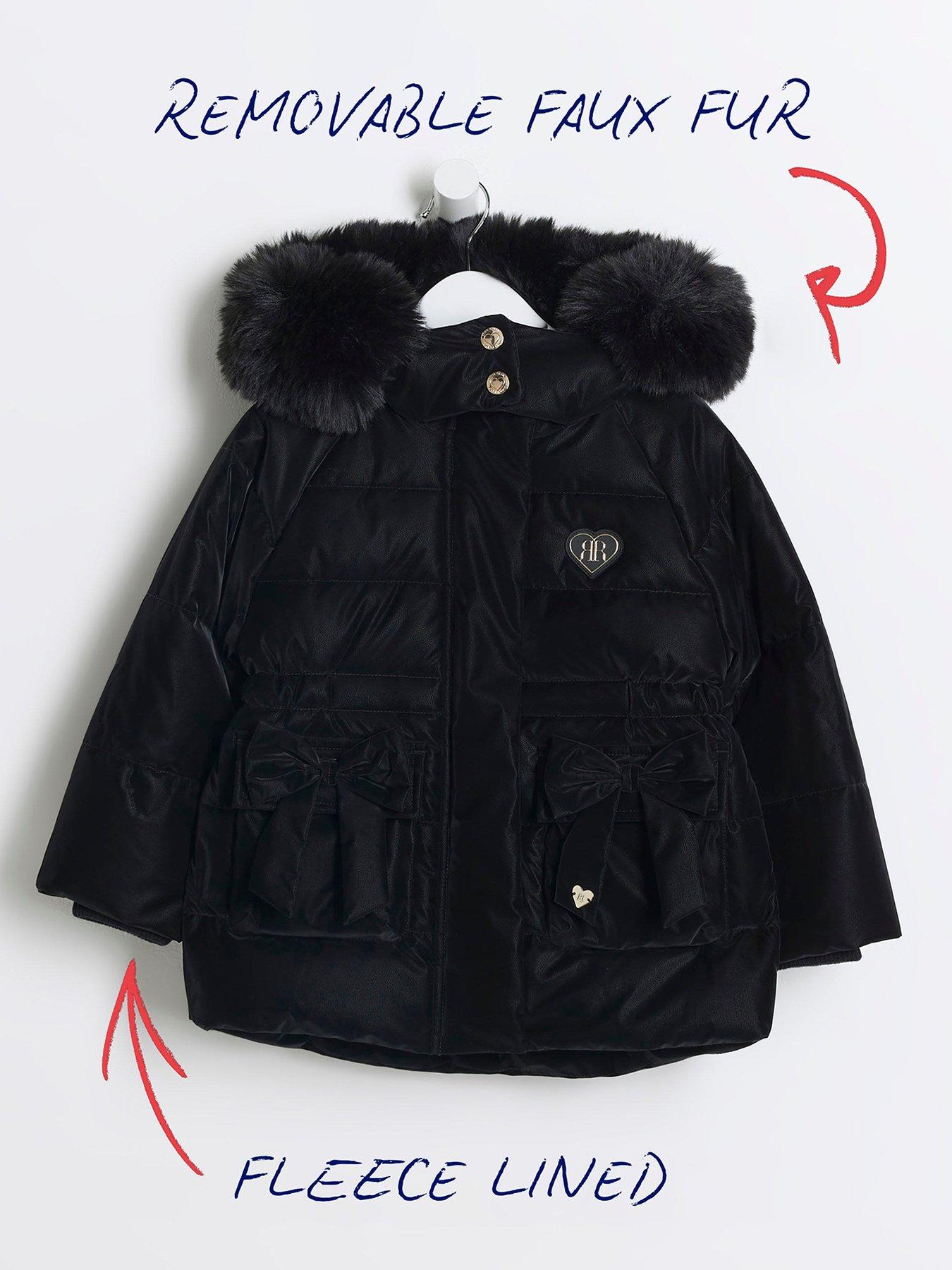 river-island-mini-mini-girls-padded-faux-fur-hooded-coat-blackback